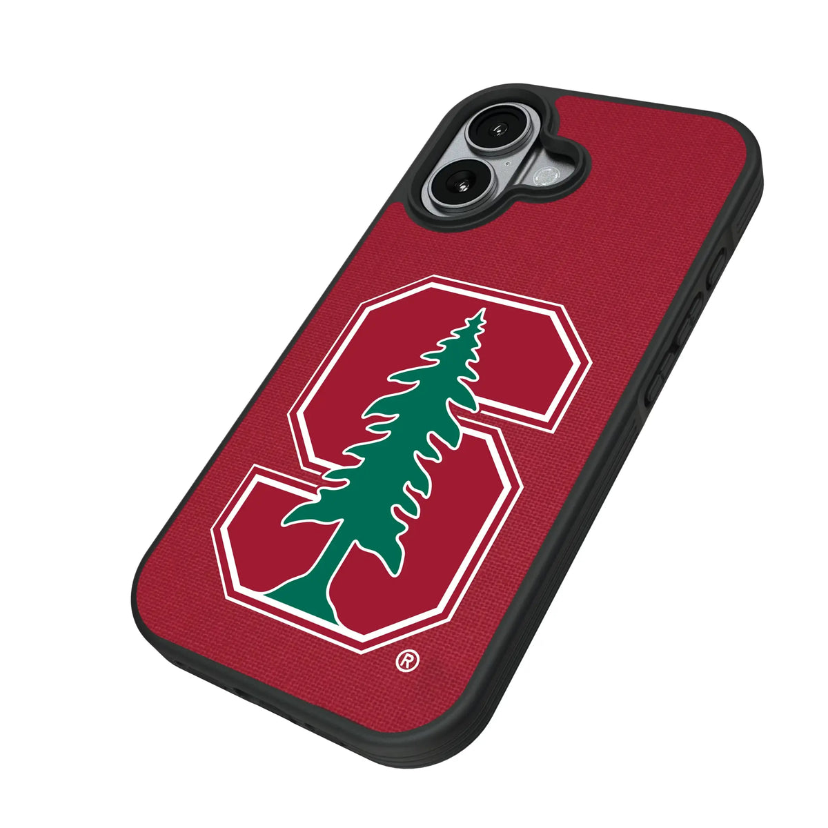 Stanford University Cardinal Solid iPhone Bump Phone Case for Apple iPhone - Isometric View#Device_iPhone 17