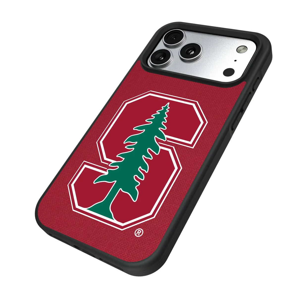 Stanford University Cardinal Solid iPhone Bump Phone Case for Apple iPhone - Isometric View#Device_iPhone 17 Pro Max