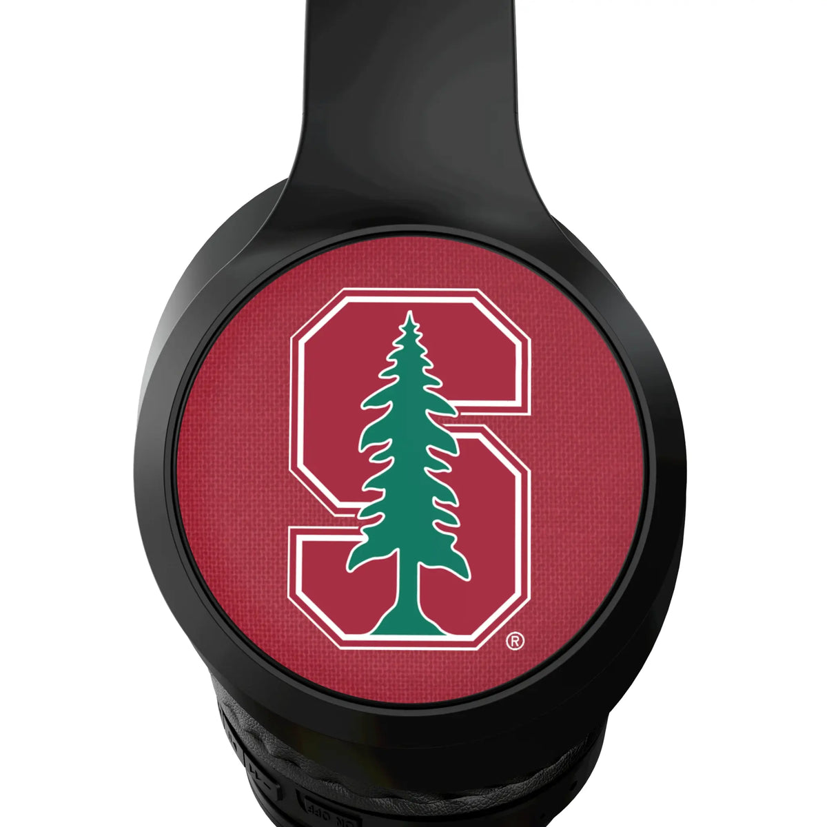 Stanford University Cardinal Solid Wireless Over-Ear Headphones With Case - Detail