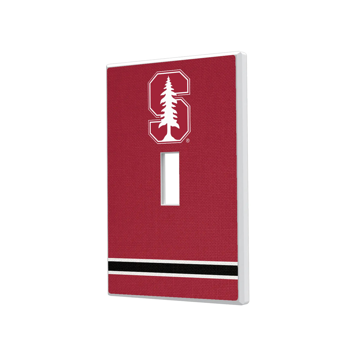 Stanford University Cardinal Stripe Hidden-Screw Light Switch Plate#Style_Single Toggle