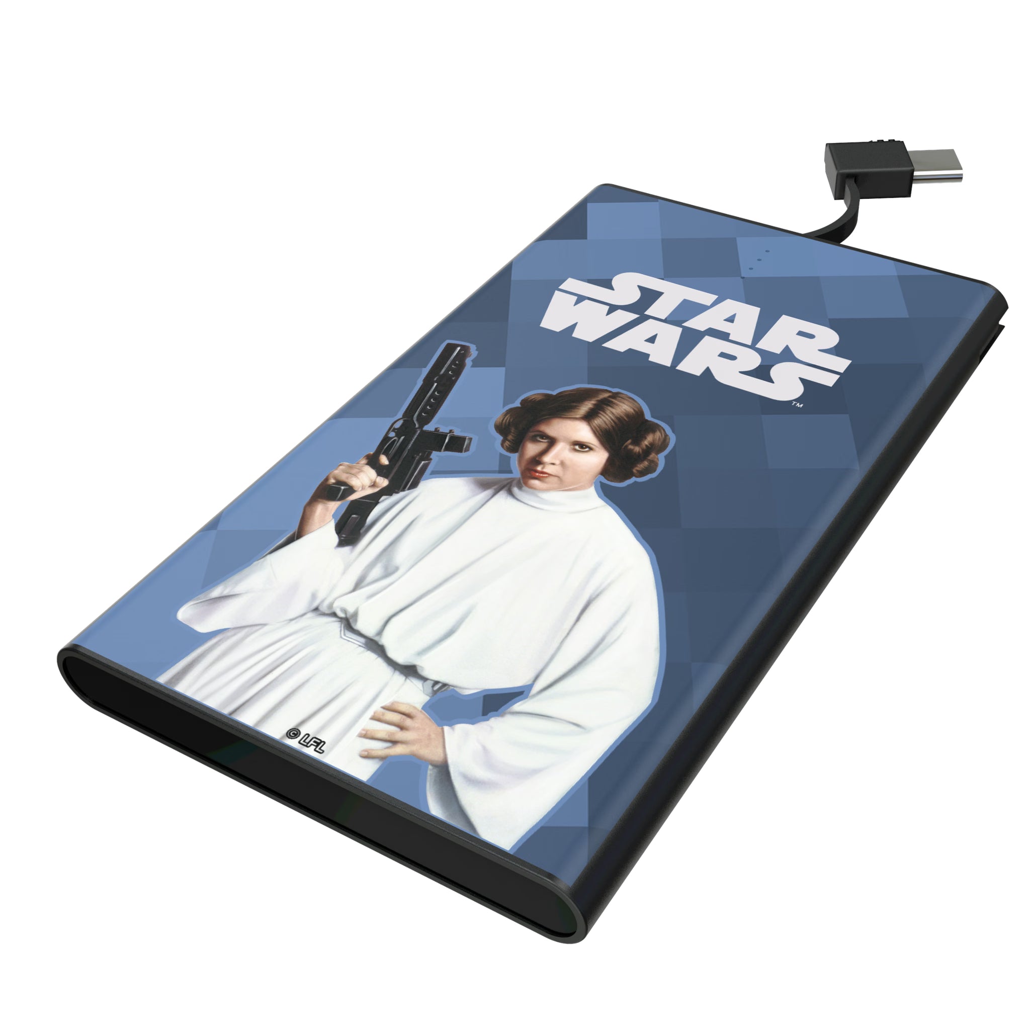 Star Wars Princess Leia Organa Color Block 5000mAh Flat Powerbank