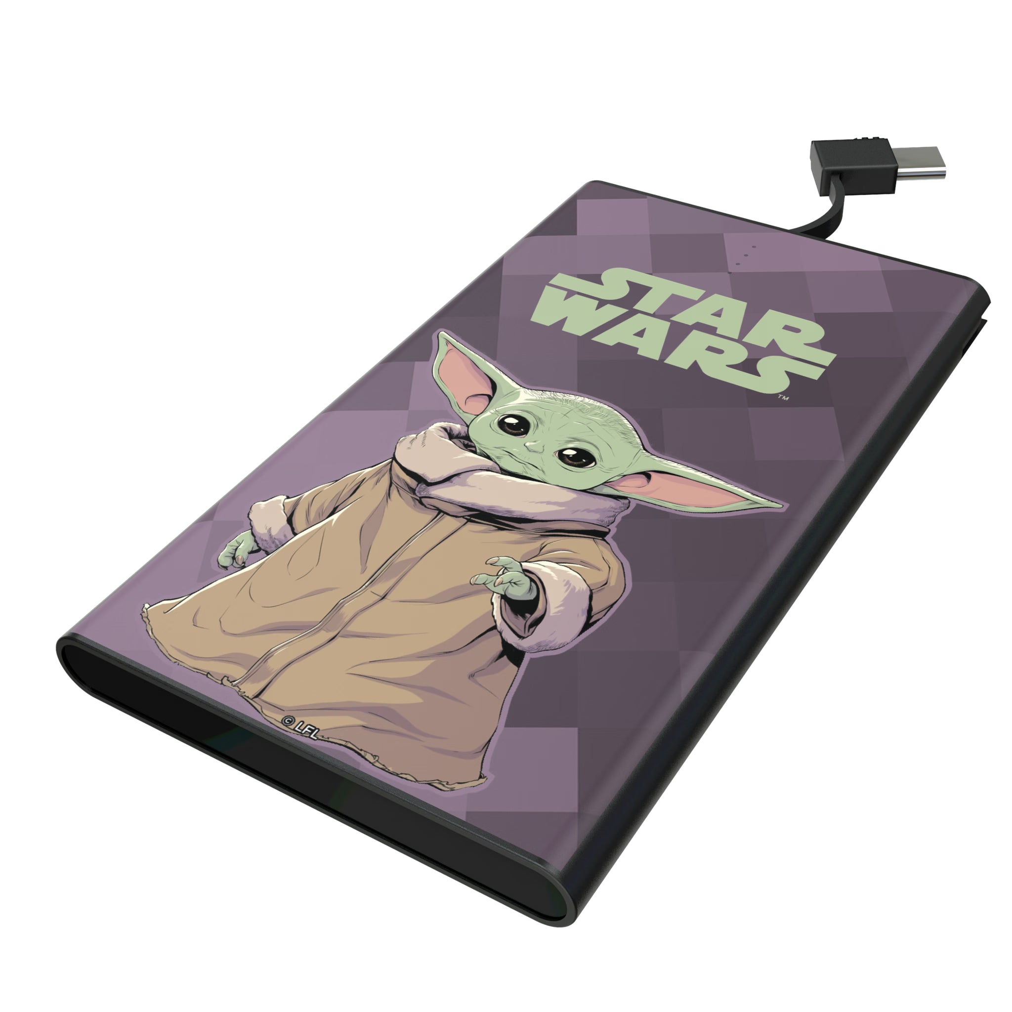Star Wars: The Mandalorian Grogu Color Block 5000mAh Flat Powerbank