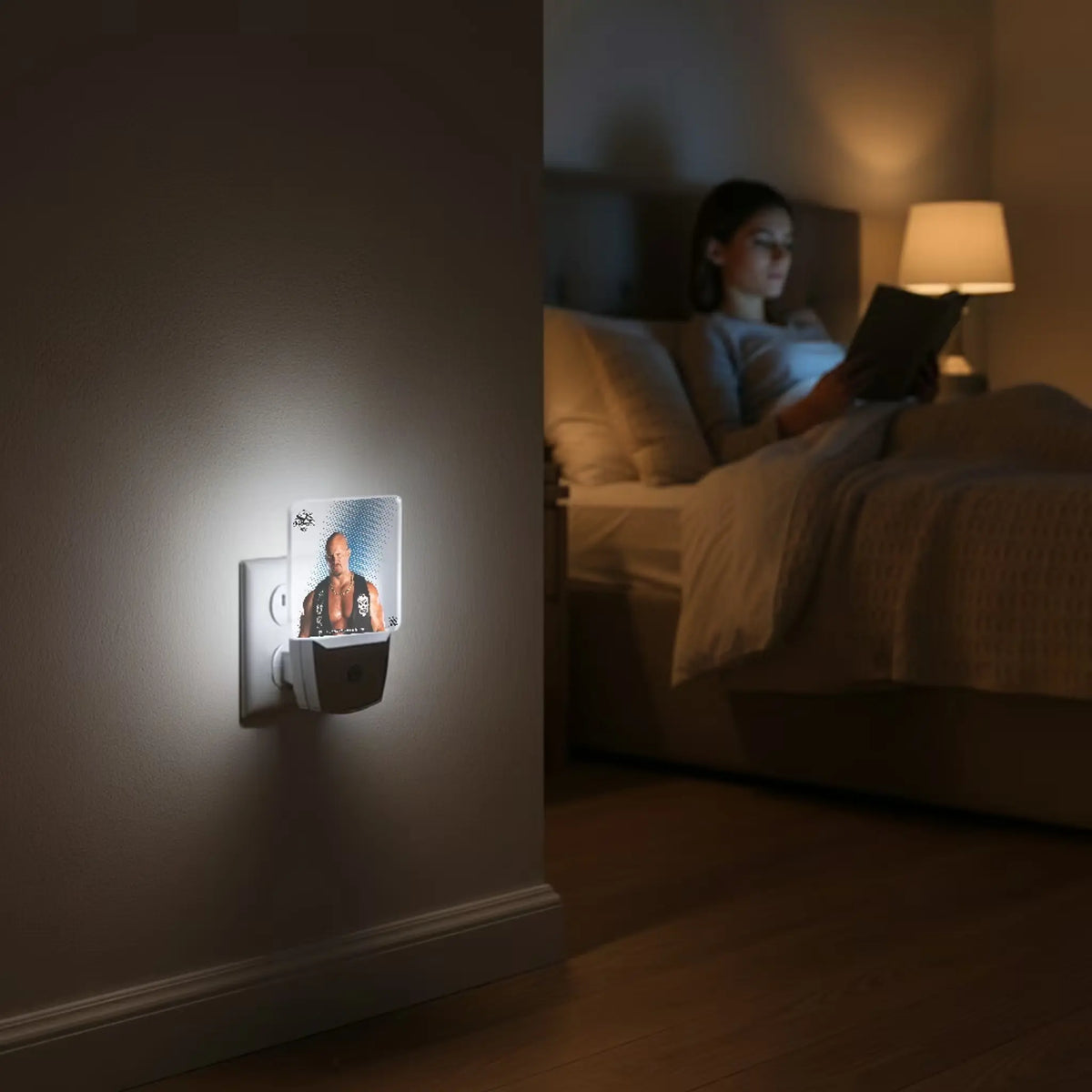 Stone Cold Steve Austin Superstar Night Light 2-Pack - Lifestyle