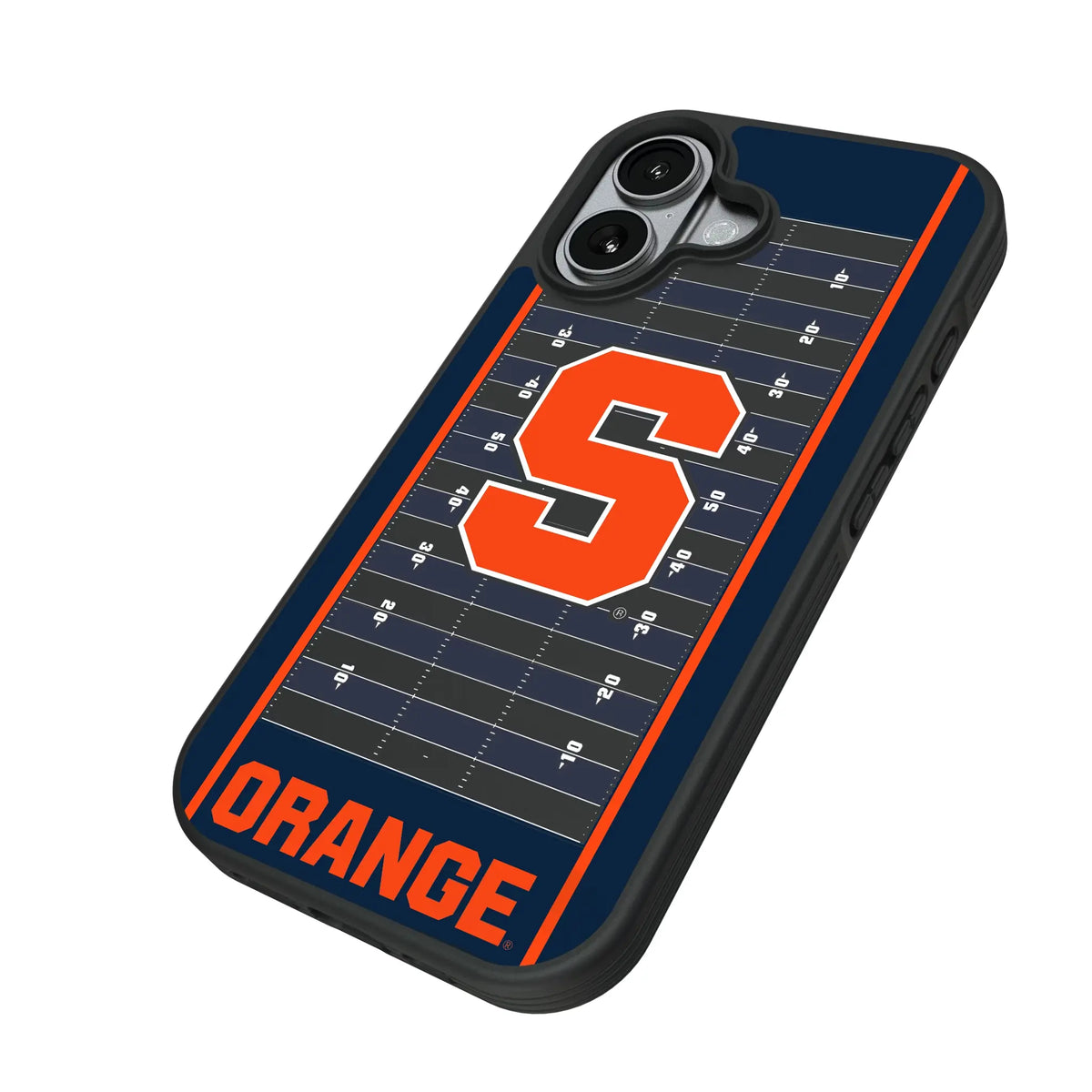 Syracuse University Orange Field iPhone Bump Phone Case for Apple iPhone - Isometric View#Device_iPhone 17