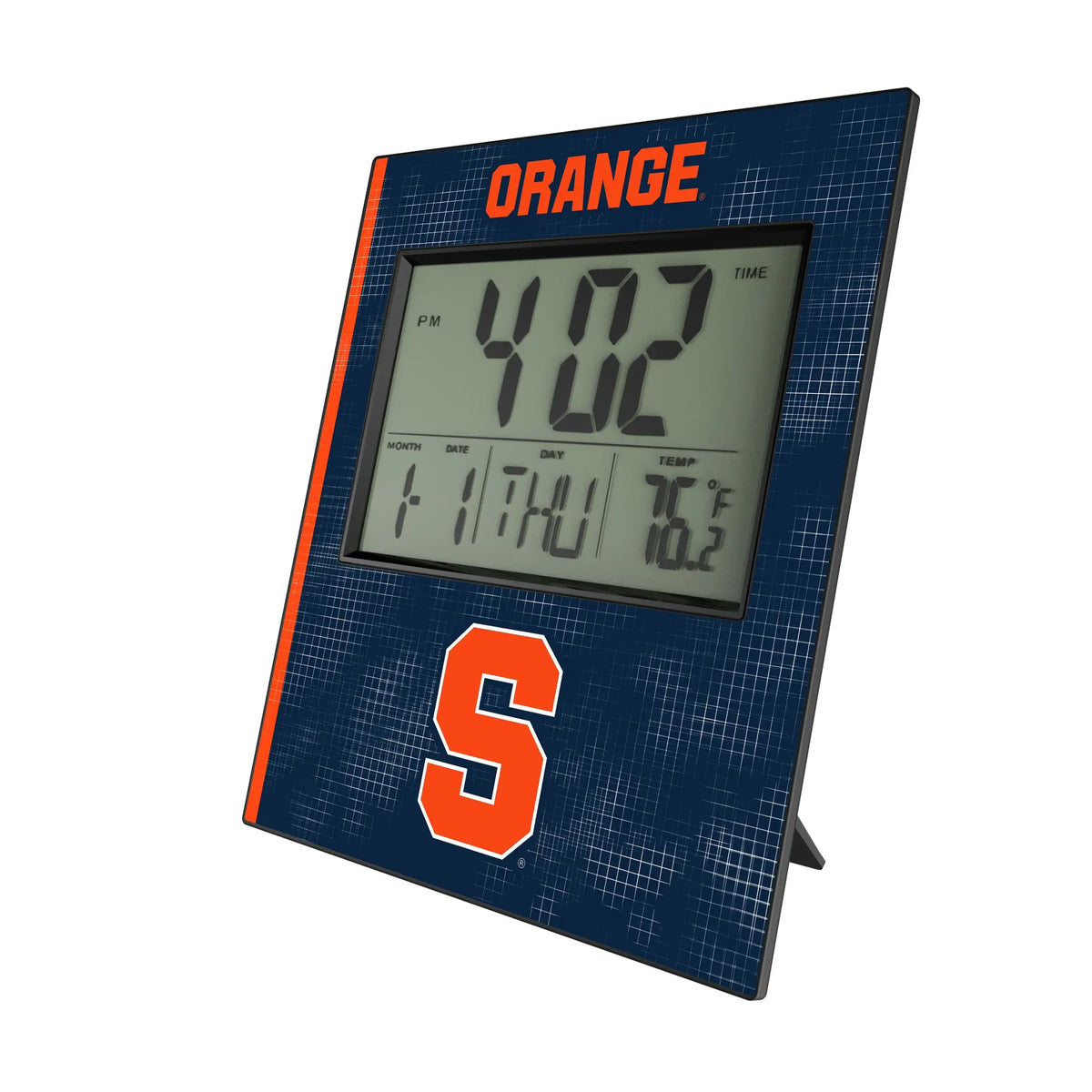 Syracuse University Orange Hatch Wall Clock