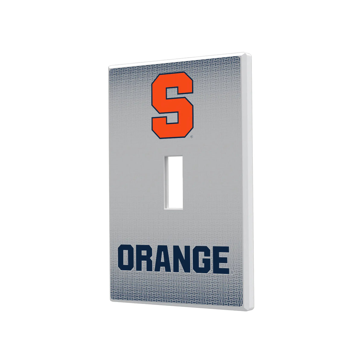Syracuse University Orange Linen Hidden-Screw Light Switch Plate#Style_Single Toggle