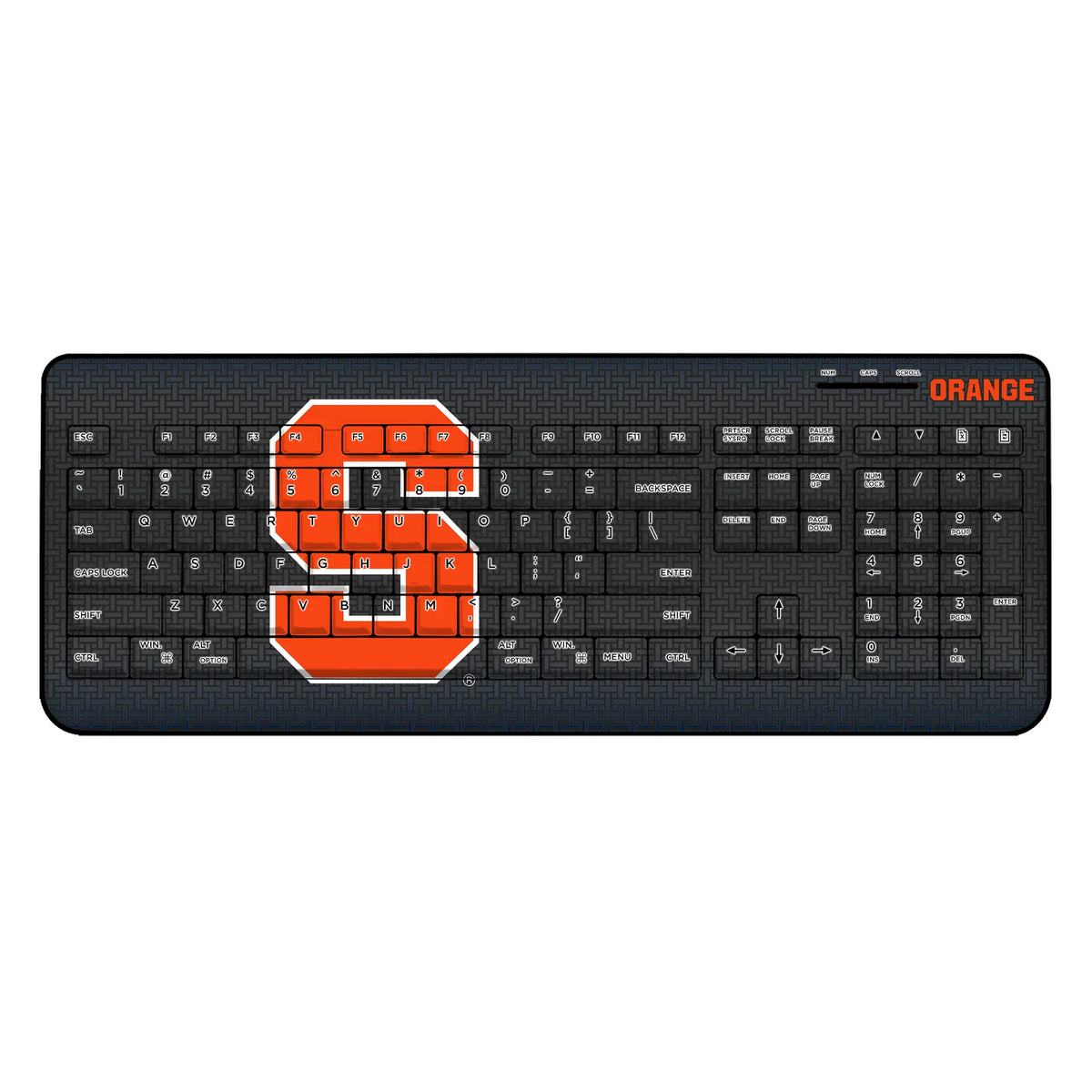 Syracuse University Orange Linen Wireless USB Keyboard