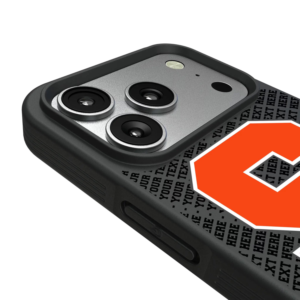 Syracuse University Orange Personalized EndZone Plus iPhone Bump Phone Case for Apple iPhone - Detail#Device_iPhone 17 Pro