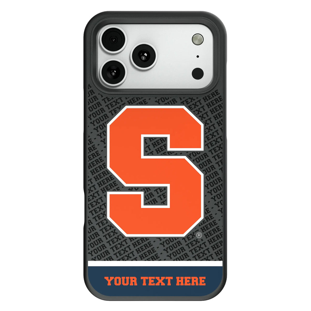 Syracuse University Orange Personalized EndZone Plus Bump Phone Case for Apple iPhone