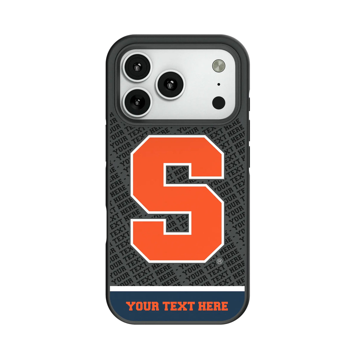 Syracuse University Orange Personalized EndZone Plus Bump Phone Case for Apple iPhone
