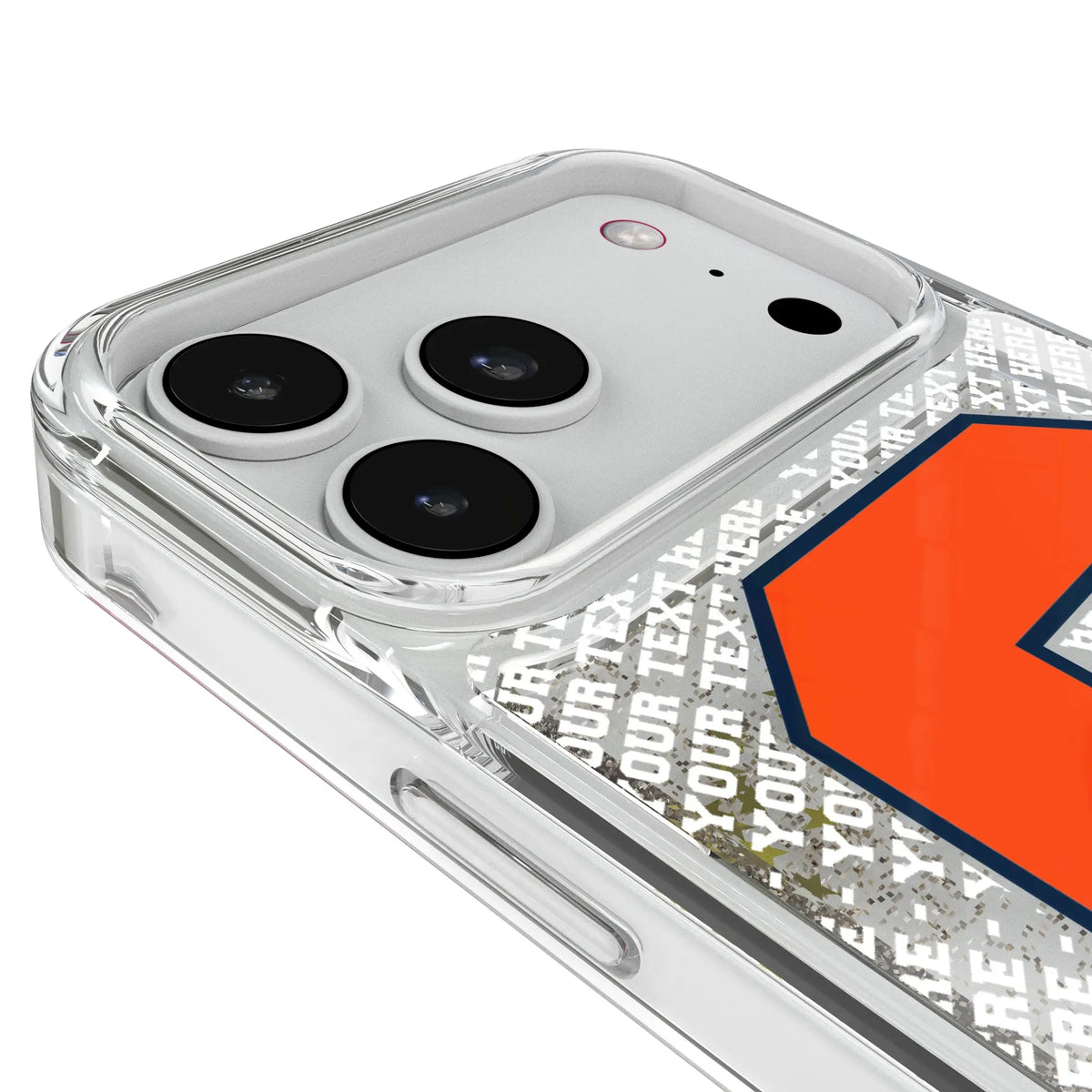 Syracuse University Orange Personalized EndZone Plus iPhone Glitter Phone Case for Apple iPhone - Detail#Device_iPhone 18 Pro Max