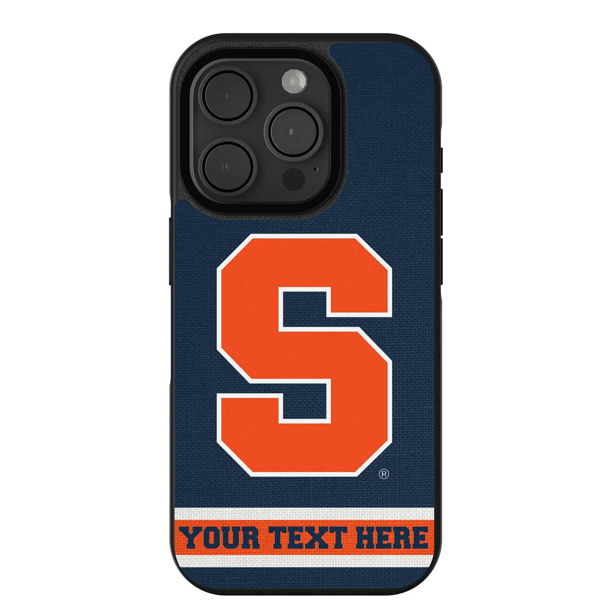 Syracuse University Orange Personalized Stripe iPhone Bump Phone Case for Apple iPhone