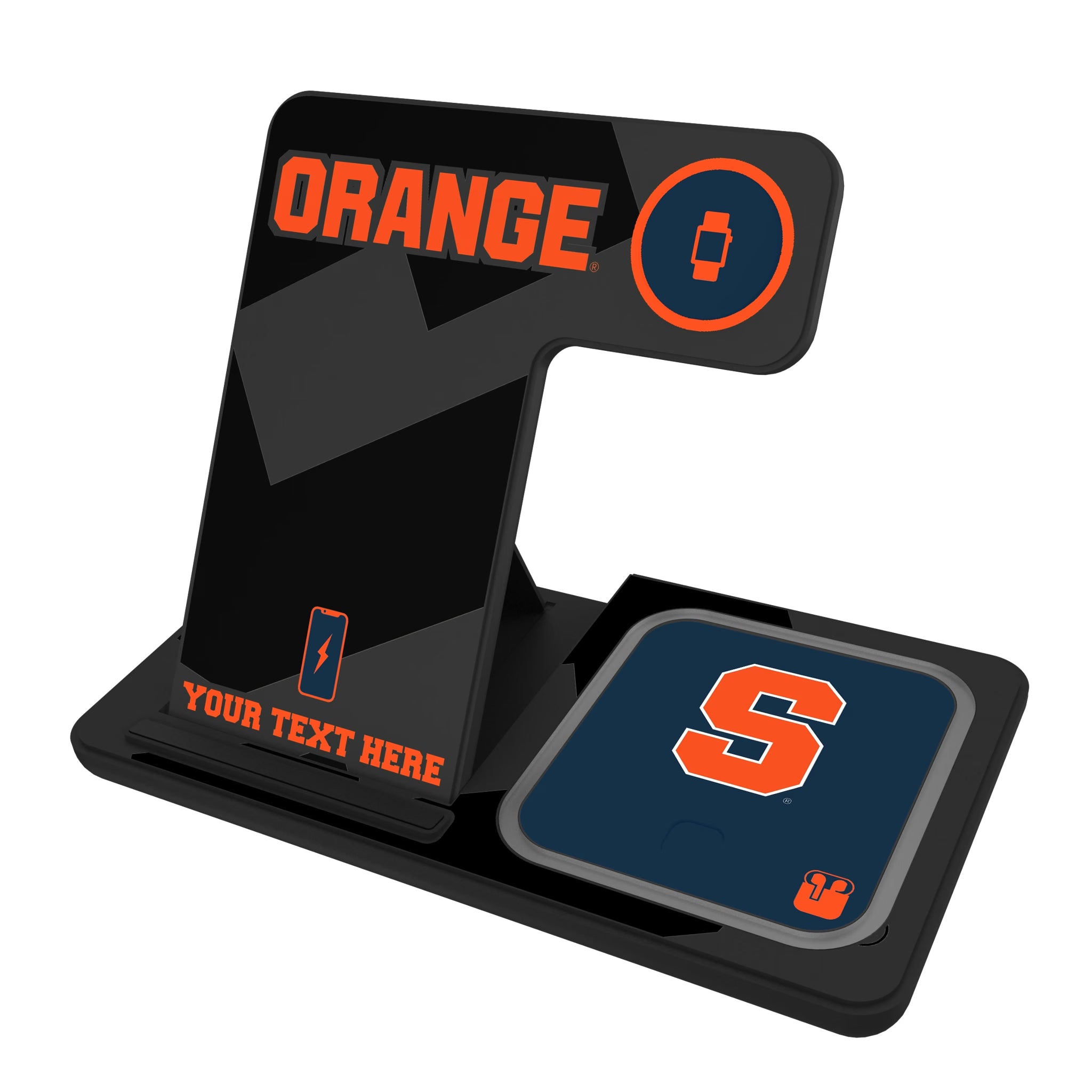 Syracuse University Orange Personalized Tilt 3 in 1 Charging Station