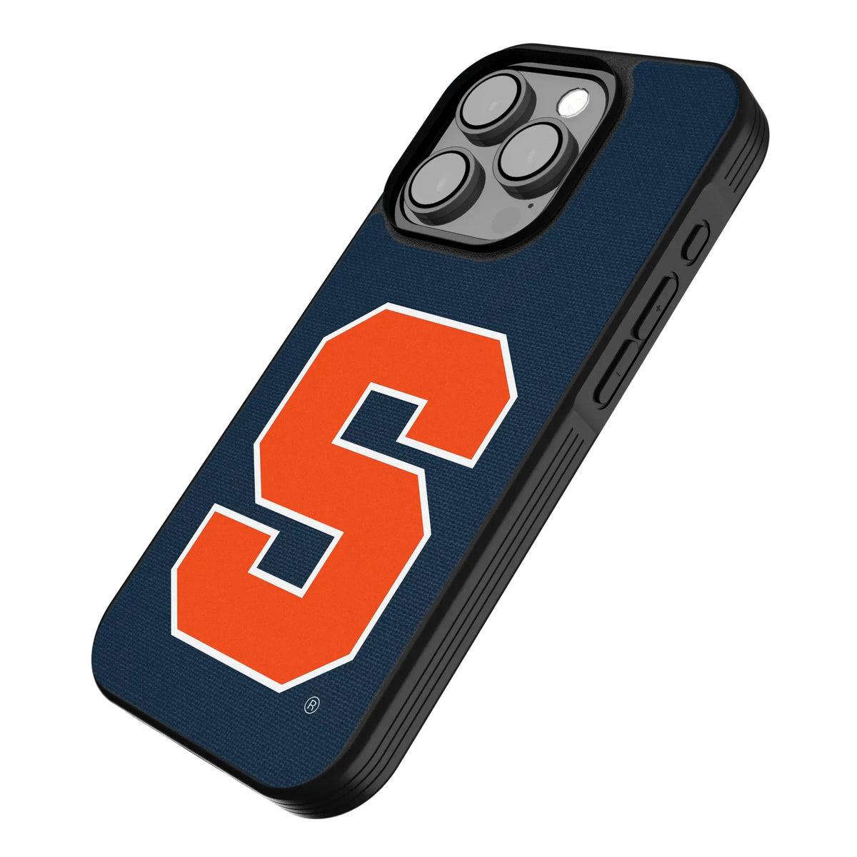 Syracuse University Orange Solid iPhone Bump Phone Case for Apple iPhone - Isometric View