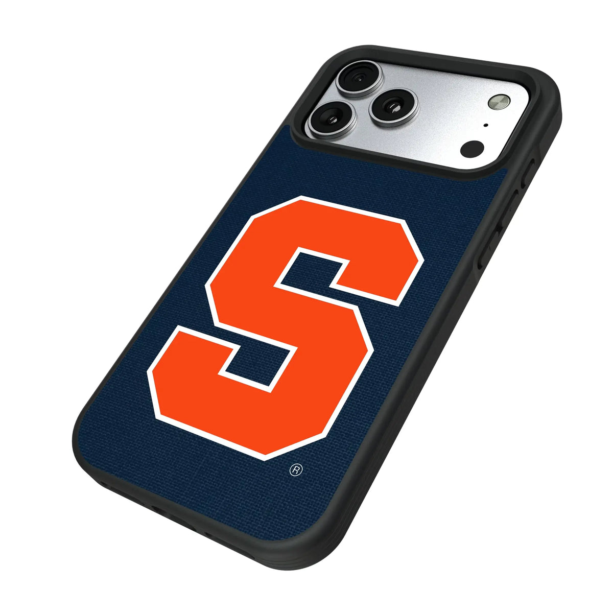 Syracuse University Orange Solid iPhone Bump Phone Case for Apple iPhone - Isometric View#Device_iPhone 17 Pro Max