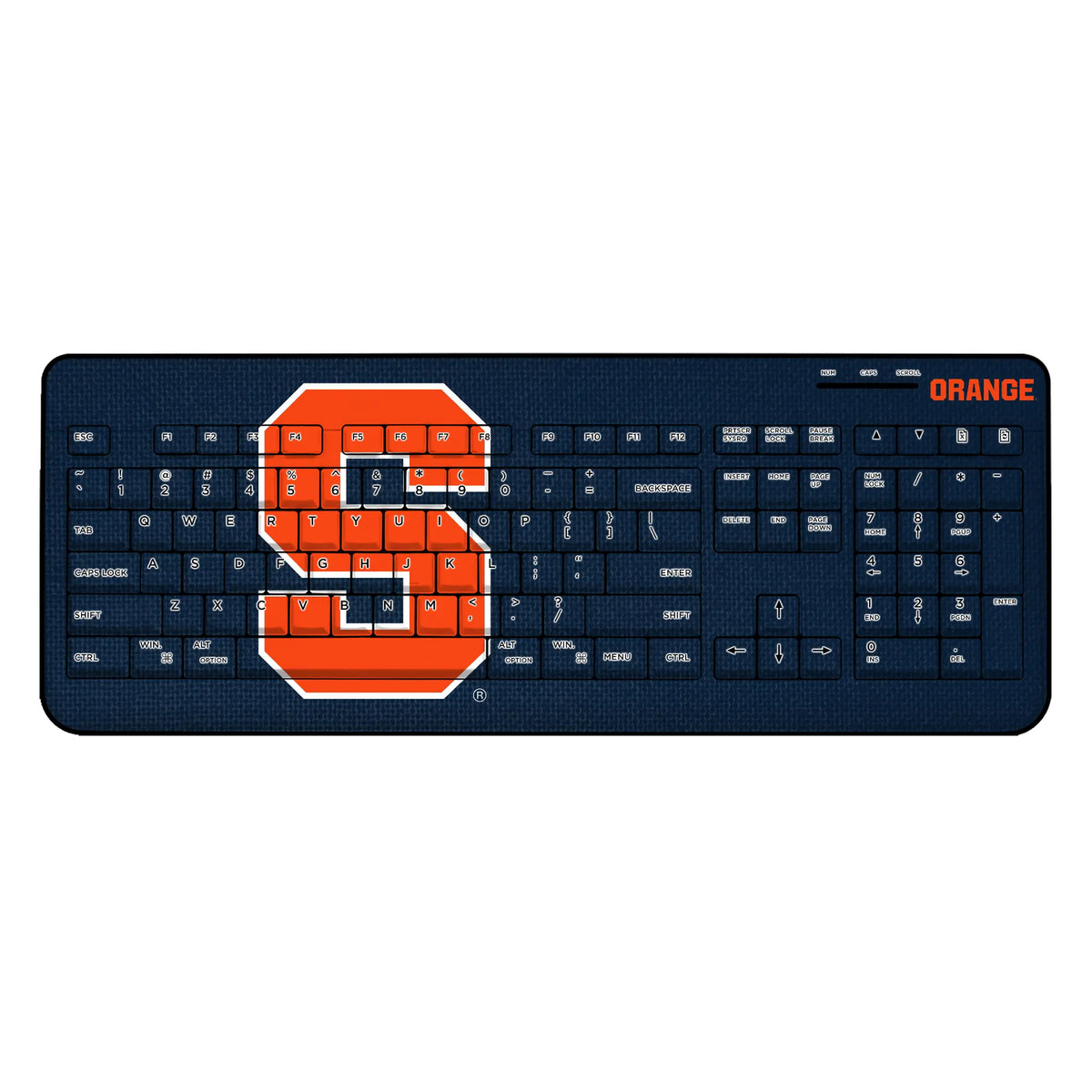 Syracuse University Orange Solid Wireless USB Keyboard