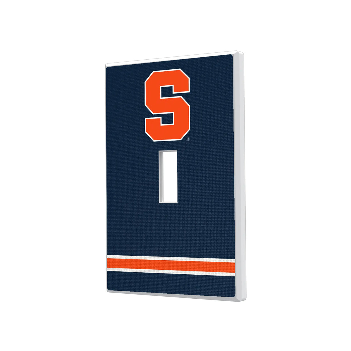 Syracuse University Orange Stripe Hidden-Screw Light Switch Plate#Style_Single Toggle