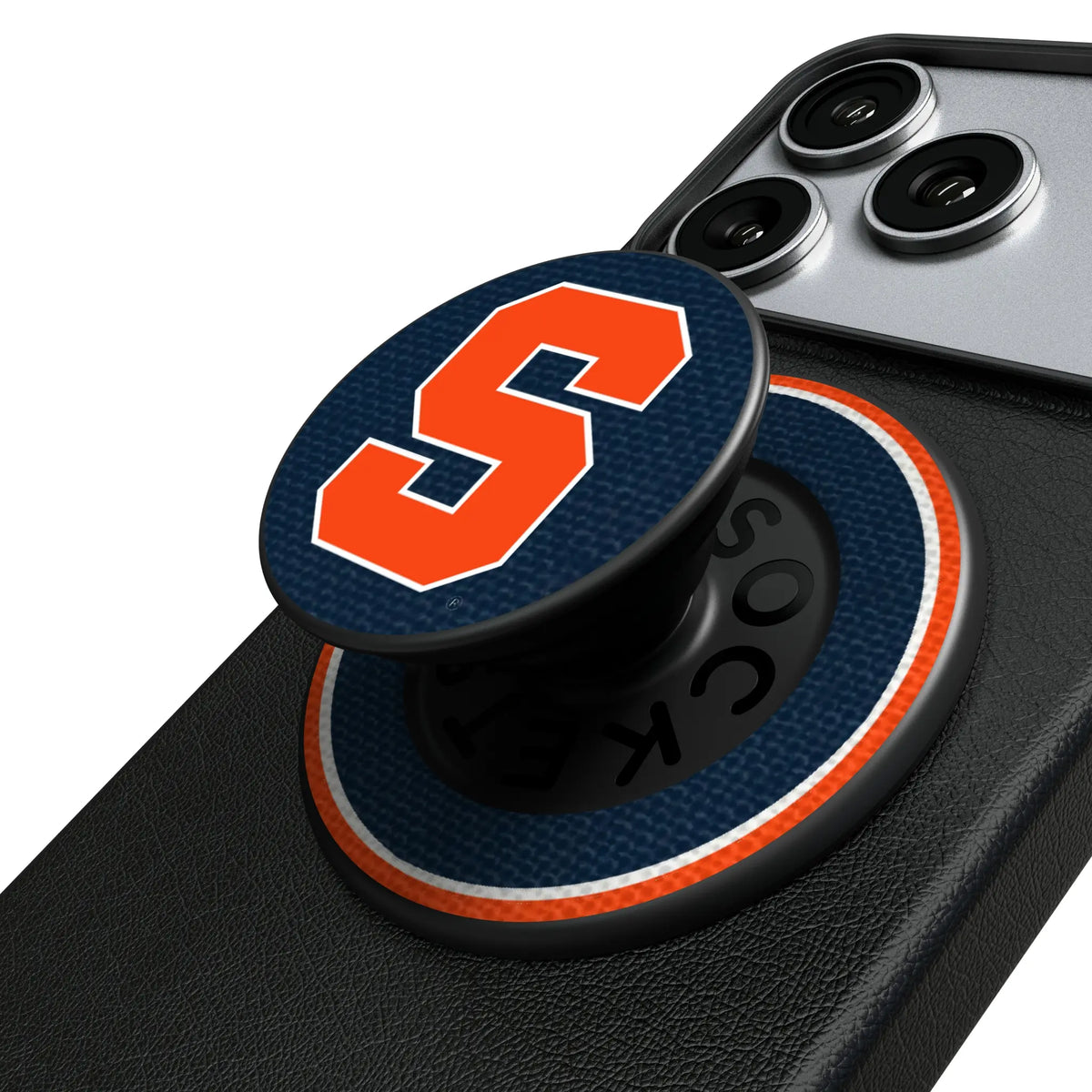 Syracuse University Orange Stripe Popsockets Round Magnetic