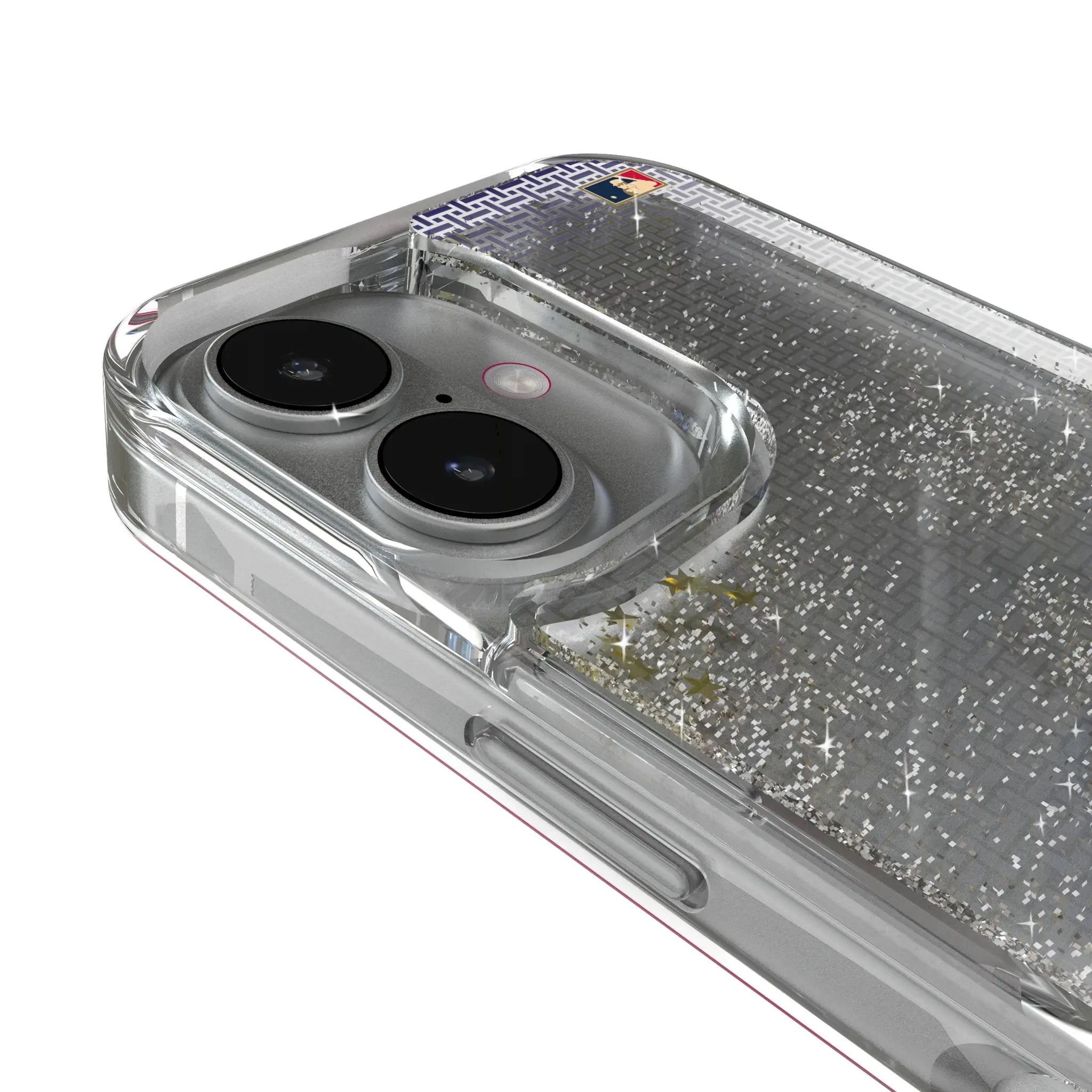 Tampa Bay 1998-2000 - Cooperstown Collection Linen iPhone Glitter Phone Case for Apple iPhone - Detail