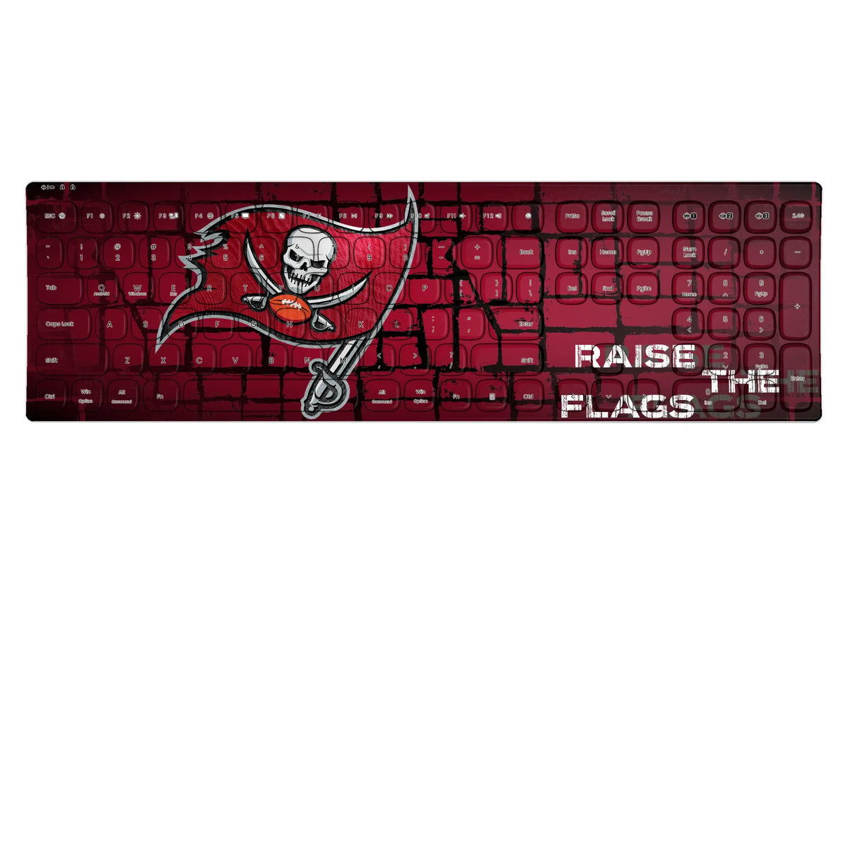 Tampa Bay Buccaneers Brick KKB605 Curved Wireless Keyboard
