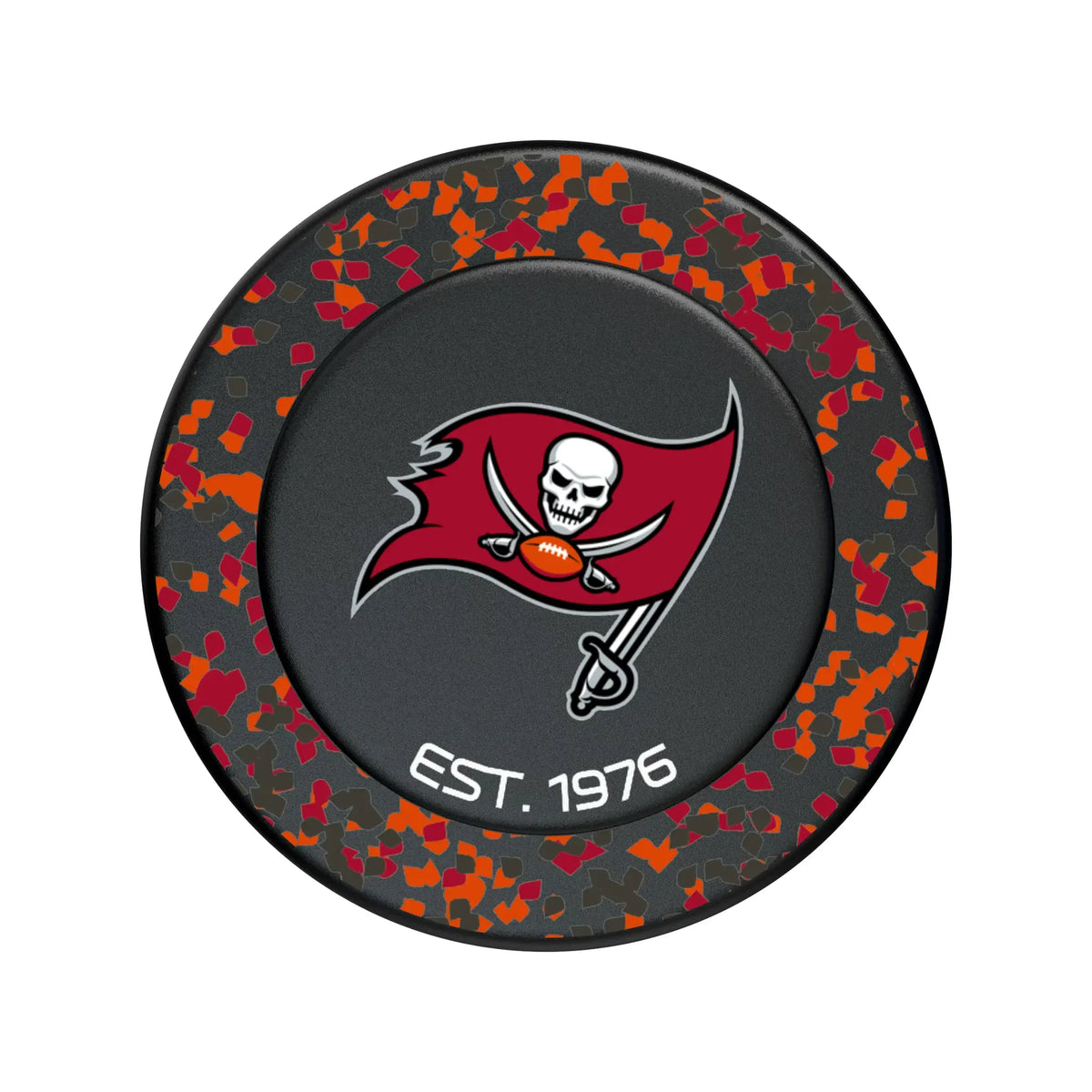 Tampa Bay Buccaneers Confetti Popsockets Round Magnetic
