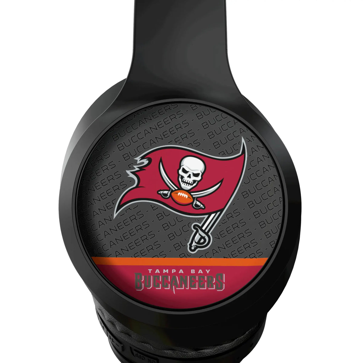 Tampa Bay Buccaneers Endzone Plus Wireless Over-Ear Headphones With Case - Detail