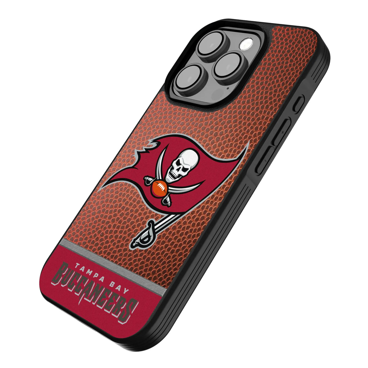 Tampa Bay Buccaneers Football Wordmark iPhone Bump Phone Case for Apple iPhone - Isometric View