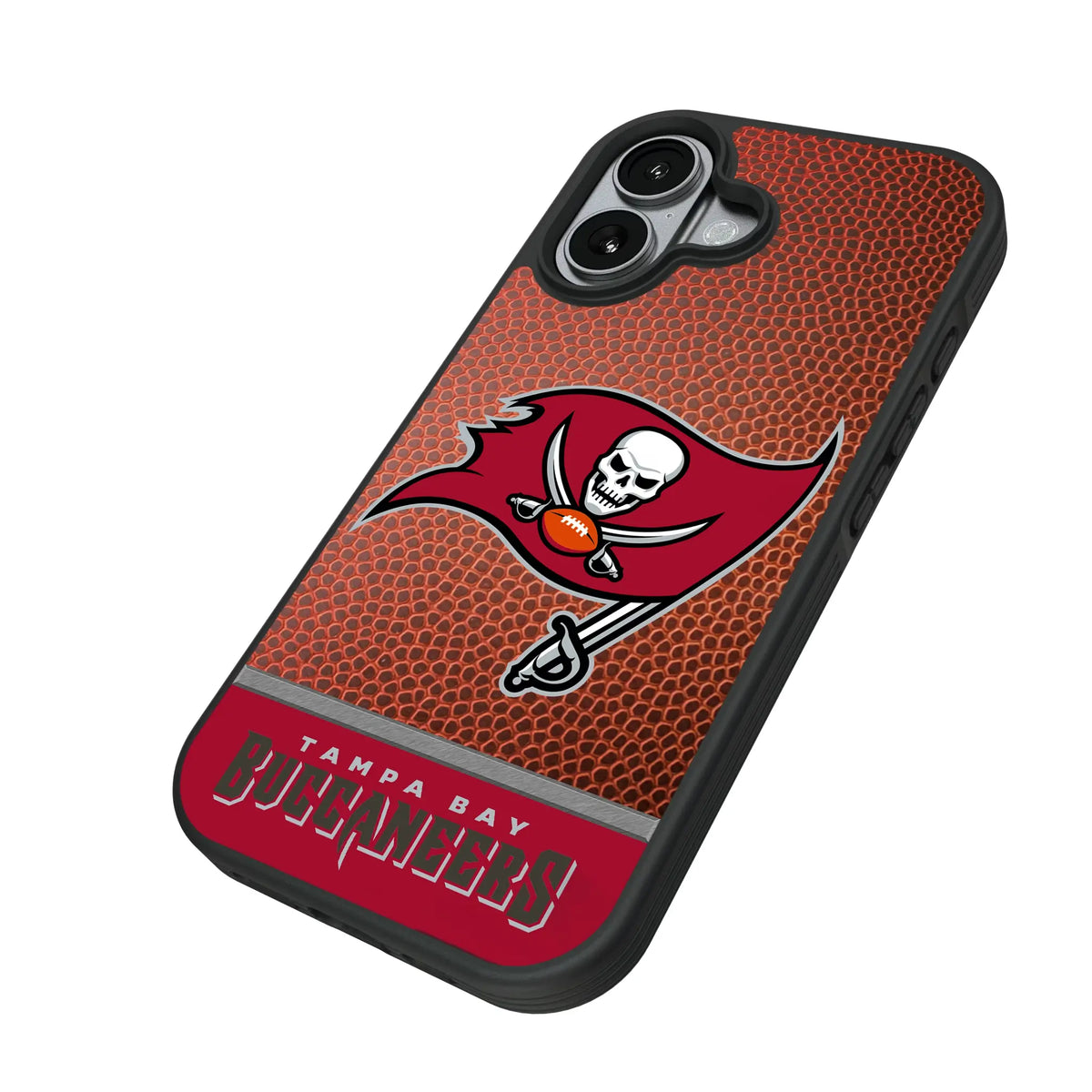 Tampa Bay Buccaneers Football Wordmark iPhone Bump Phone Case for Apple iPhone - Isometric View#Device_iPhone 17