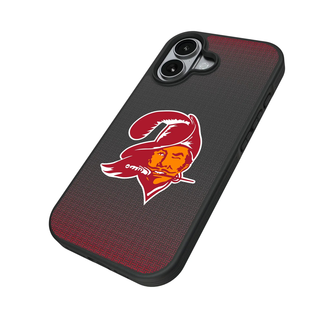 Tampa Bay Buccaneers Historic Collection Linen iPhone Bump Phone Case for Apple iPhone - Isometric View#Device_iPhone 17