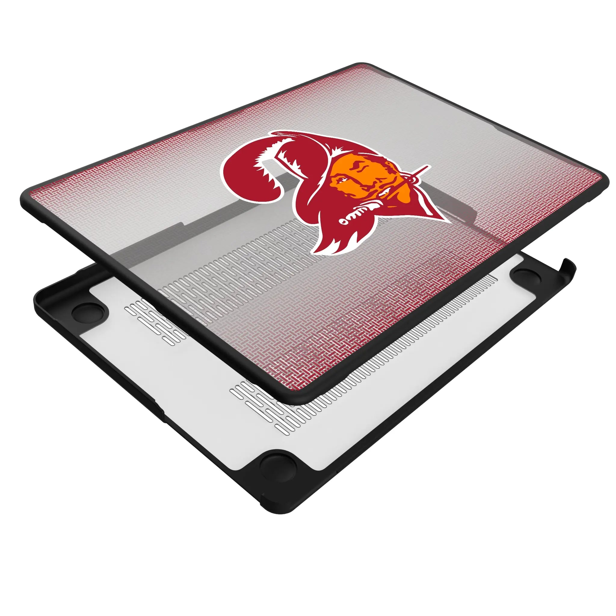 Tampa Bay Buccaneers Historic Collection Linen MacBook Laptop Case for Apple MacBook - Isometric View