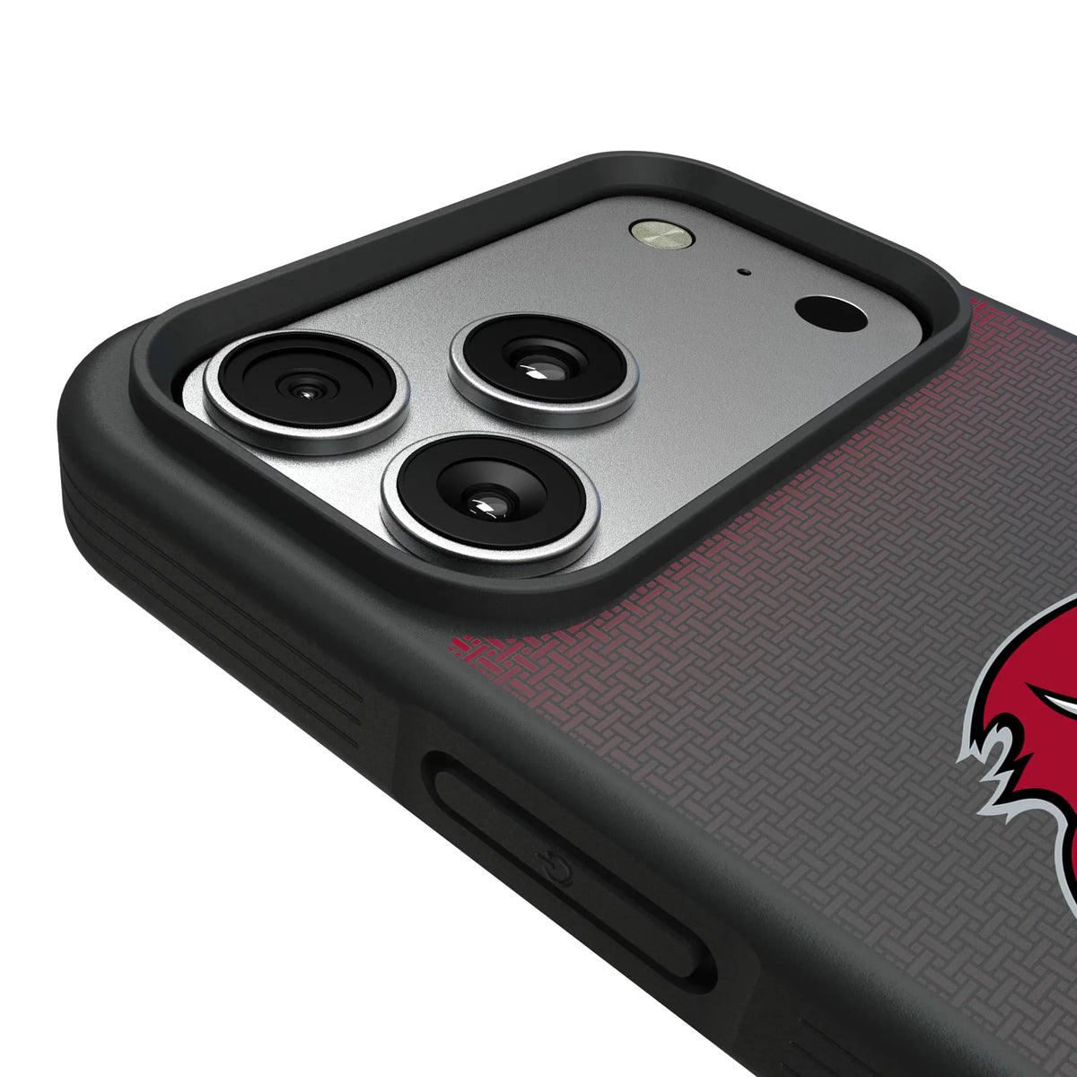Tampa Bay Buccaneers Linen iPhone Bump Phone Case for Apple iPhone - Detail#Device_iPhone 17 Pro Max