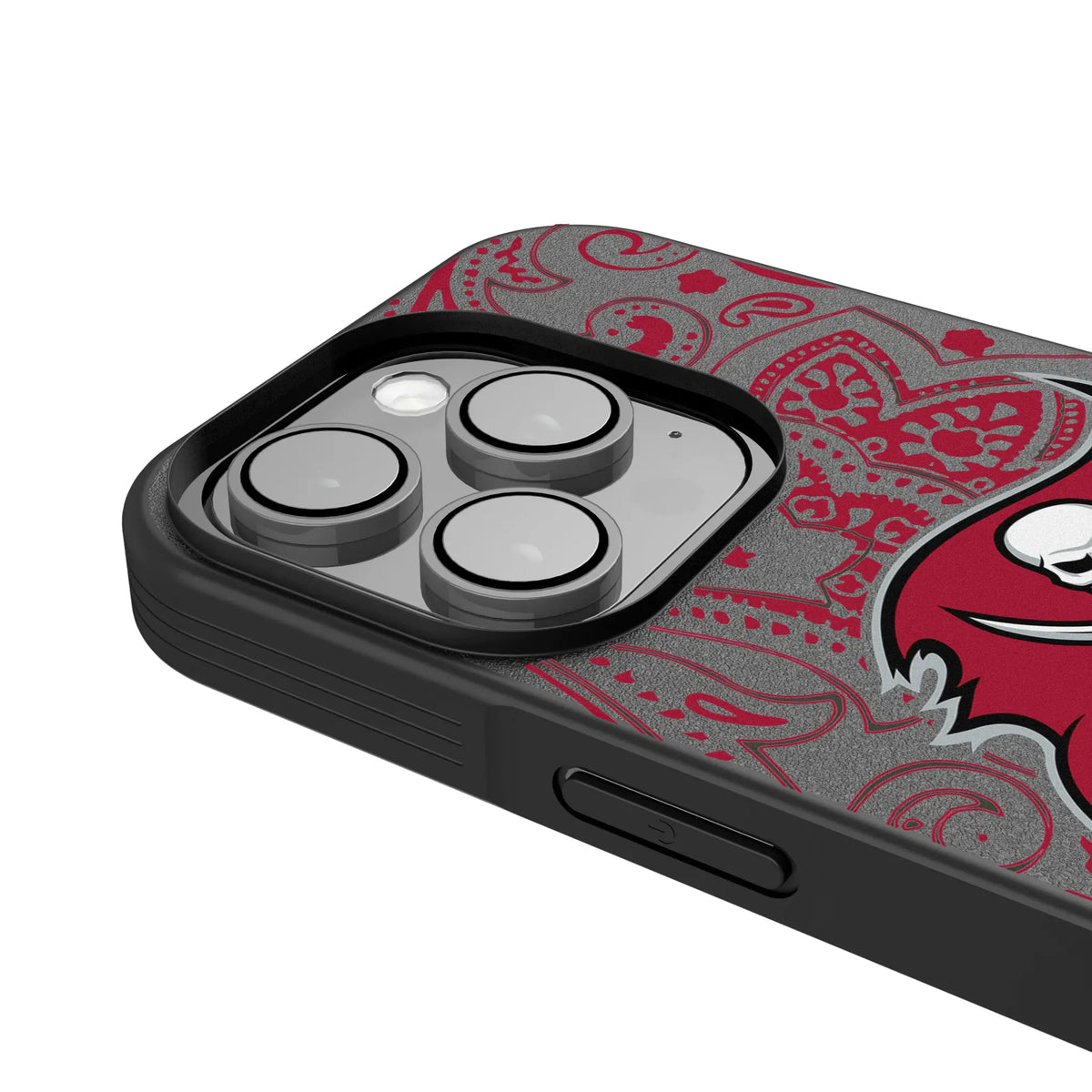 Tampa Bay Buccaneers Paisley iPhone Bump Phone Case for Apple iPhone - Detail