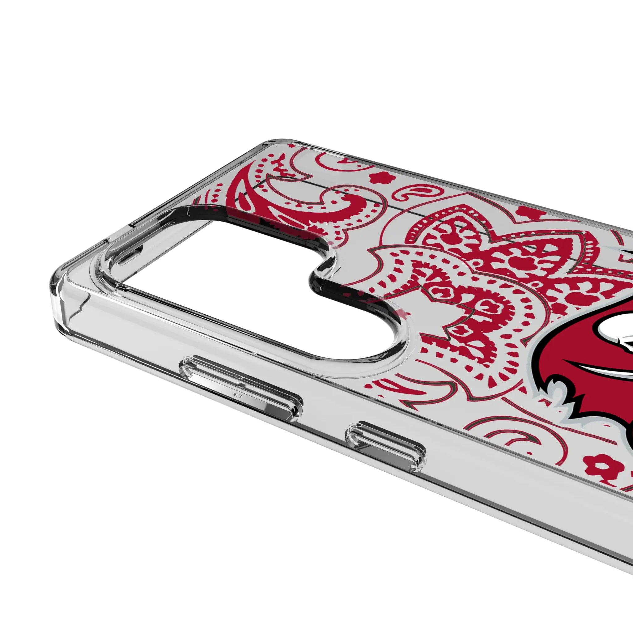 Tampa Bay Buccaneers Paisley Galaxy Clear Phone Case for Samsung Galaxy - Detail#Device_Galaxy S25 Ultra