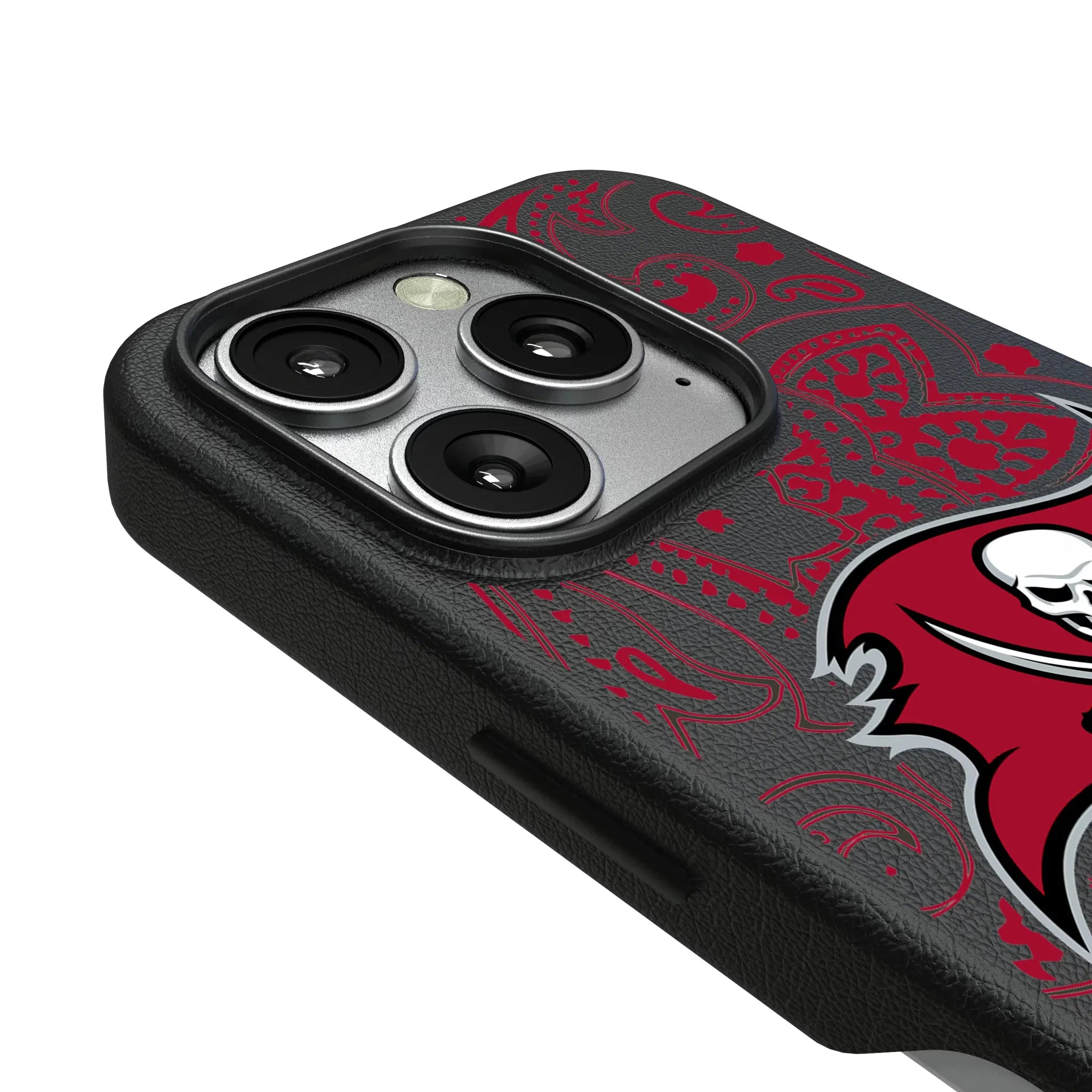 Tampa Bay Buccaneers Paisley iPhone MagSafe Compatible Phone Case for Apple iPhone - Detail