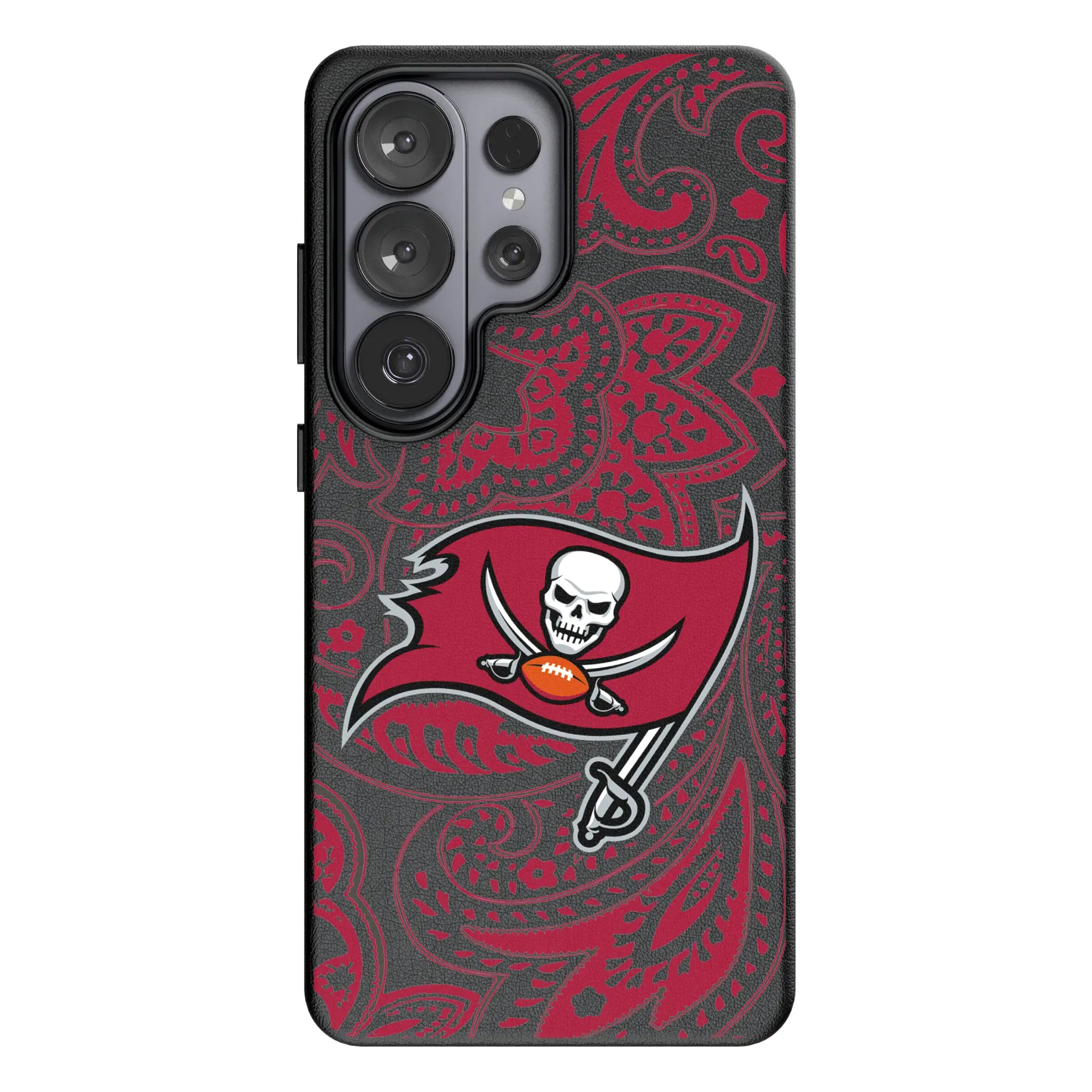 Tampa Bay Buccaneers Paisley Galaxy MagSafe Compatible Phone Case for Samsung Galaxy#Device_Galaxy S26 Ultra