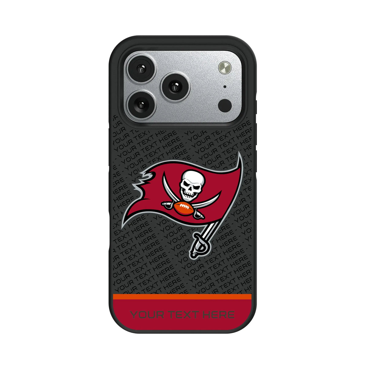 Tampa Bay Buccaneers Personalized EndZone Plus iPhone Bump Phone Case for Apple iPhone#Device_iPhone 17 Pro