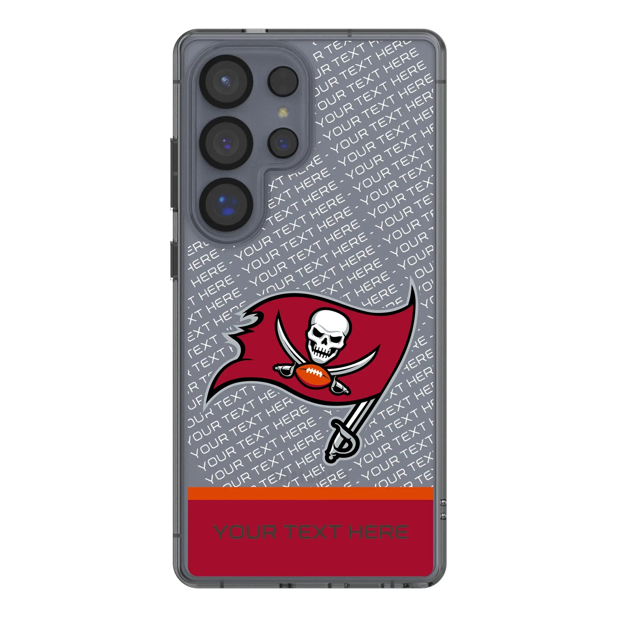Tampa Bay Buccaneers Personalized EndZone Plus Galaxy Clear Phone Case for Samsung Galaxy#Device_Galaxy S25 Ultra