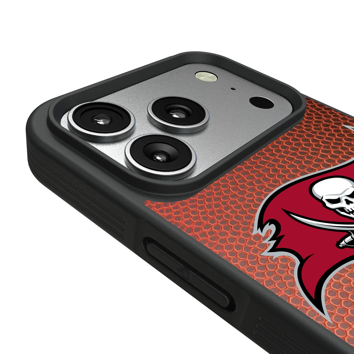 Tampa Bay Buccaneers Personalized Football iPhone Bump Phone Case for Apple iPhone - Detail#Device_iPhone 17 Pro