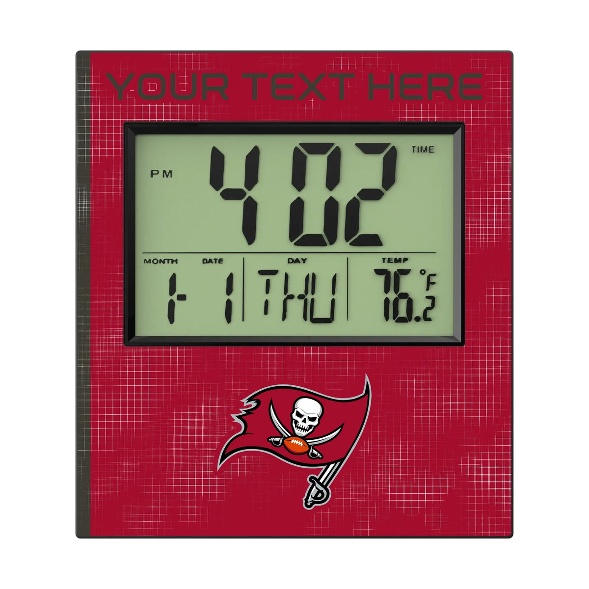 Tampa Bay Buccaneers Personalized Hatch Wall Clock