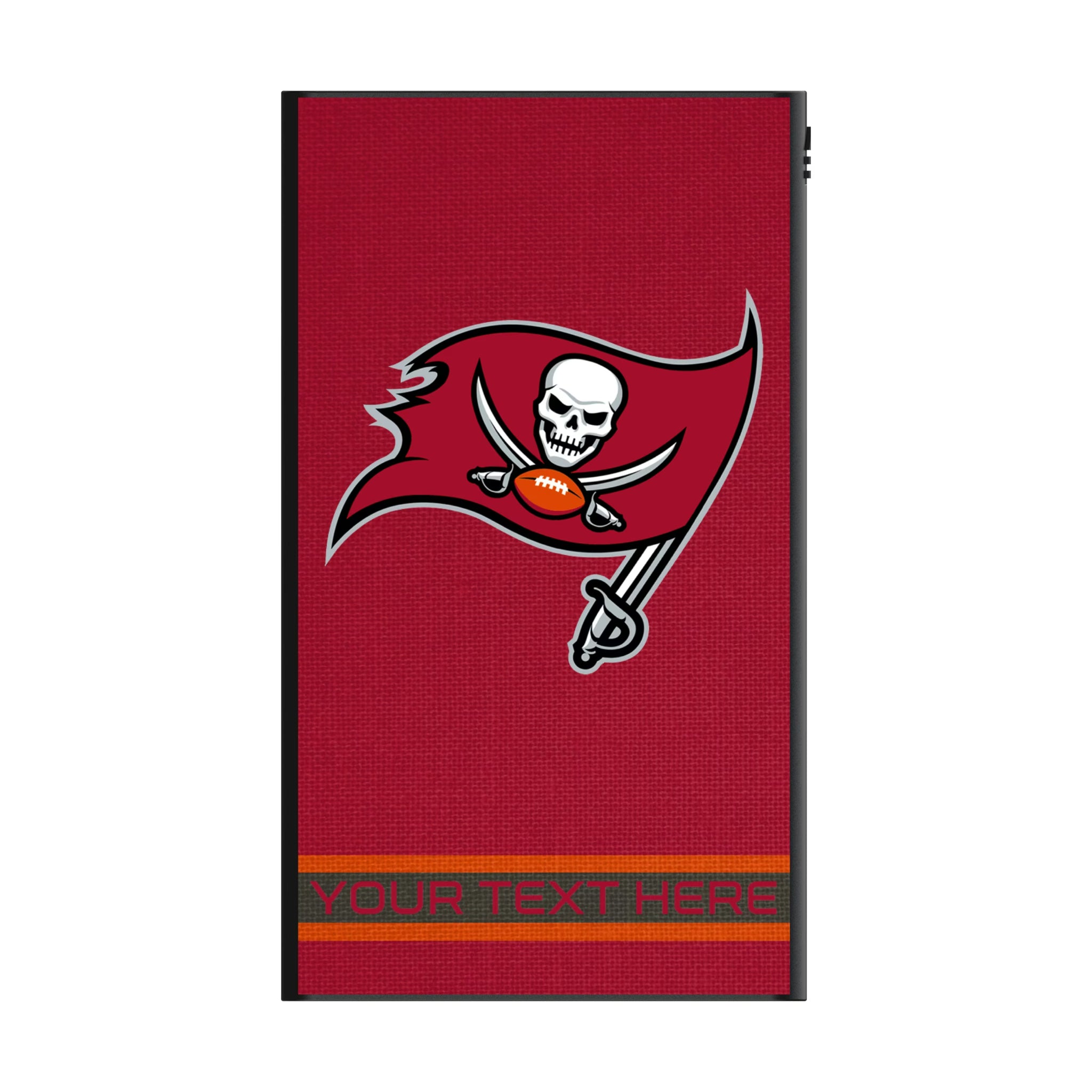 Tampa Bay Buccaneers Personalized Stripe 5000mAh Flat Powerbank
