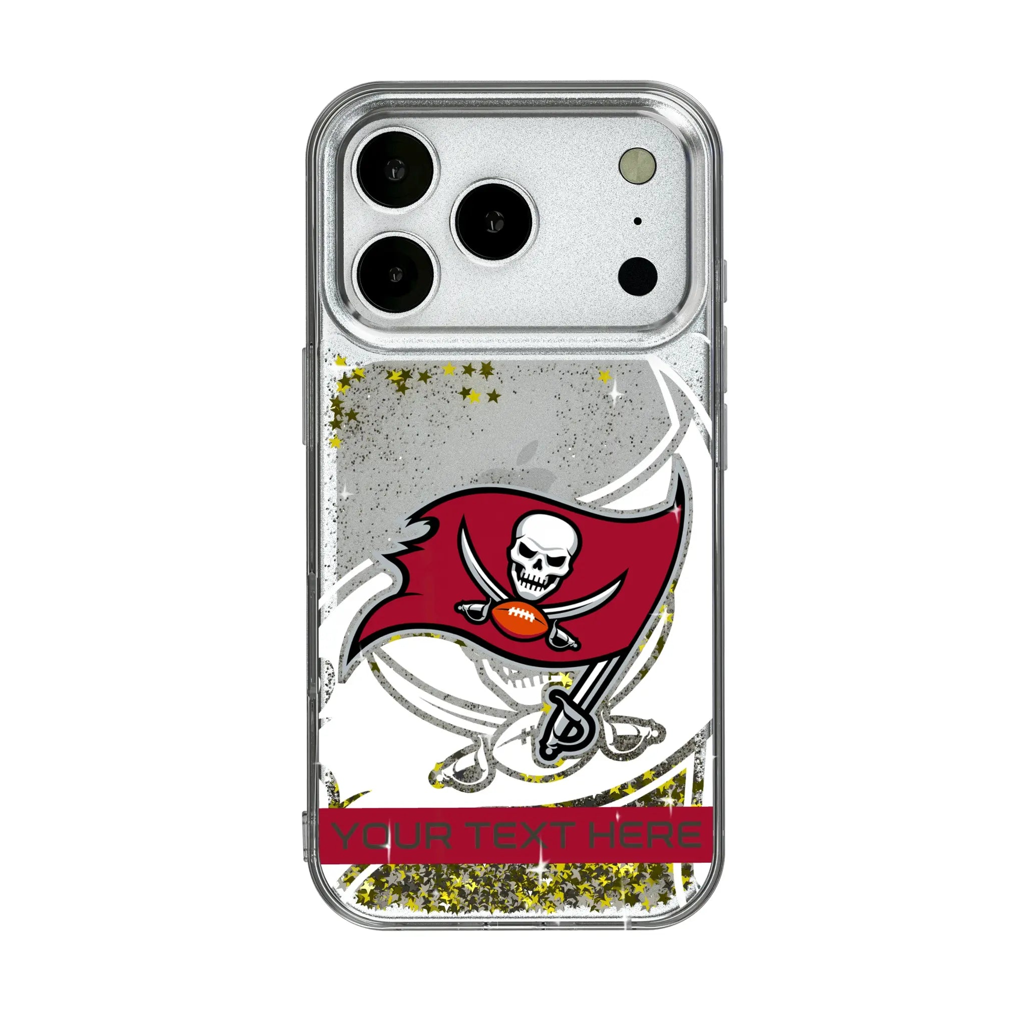 Tampa Bay Buccaneers Personalized Tilt iPhone Glitter Phone Case for Apple iPhone