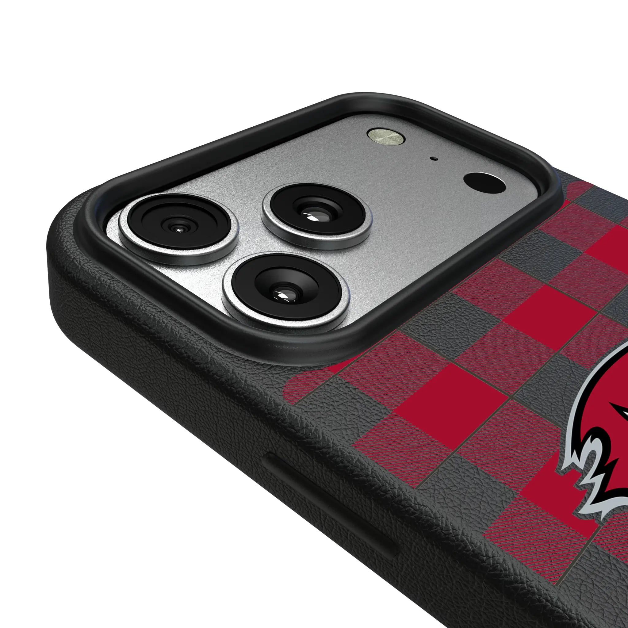Tampa Bay Buccaneers Plaid iPhone MagSafe Compatible Phone Case for Apple iPhone - Detail#Device_iPhone 17 Pro Max