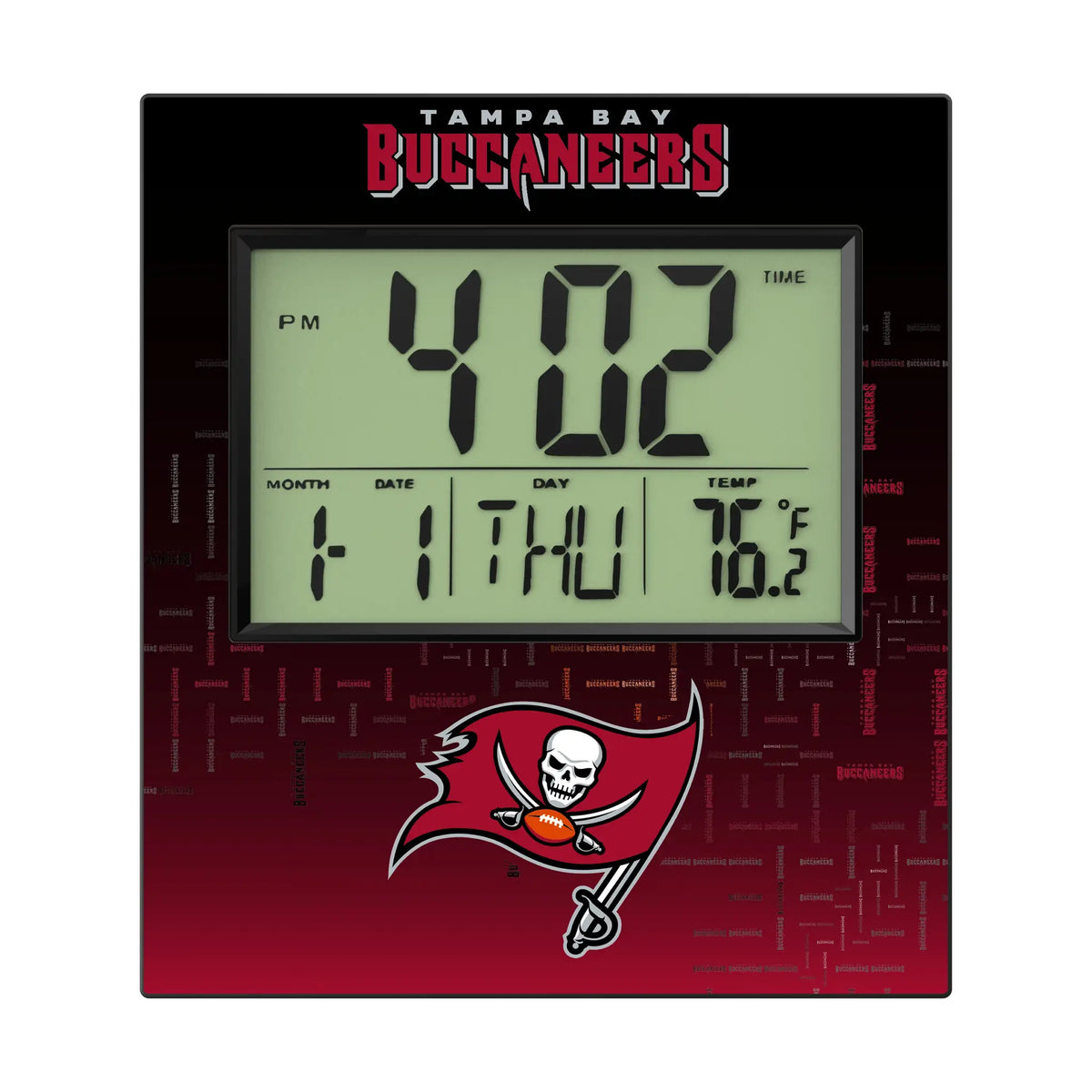 Tampa Bay Buccaneers Quadtile Wall Clock