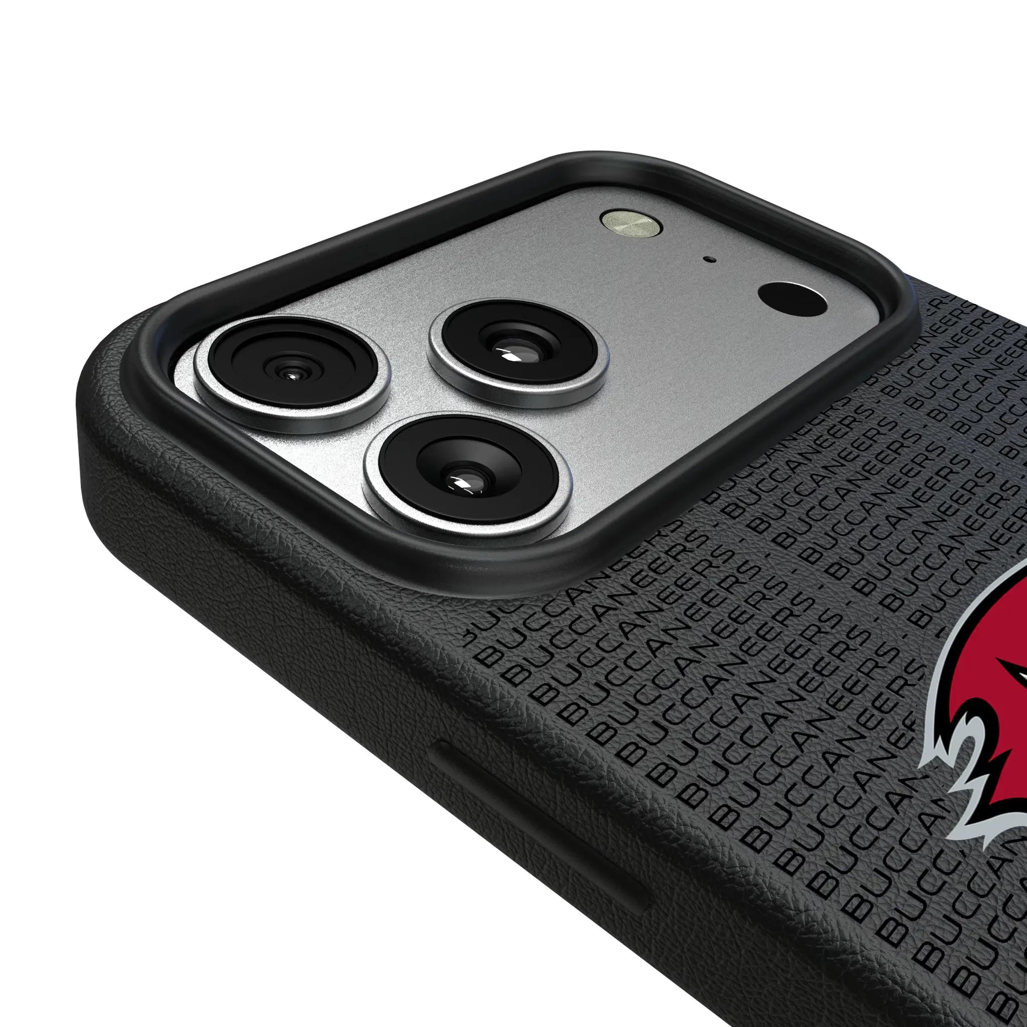 Tampa Bay Buccaneers Text Backdrop iPhone MagSafe Compatible Phone Case for Apple iPhone - Detail#Device_iPhone 17 Pro Max