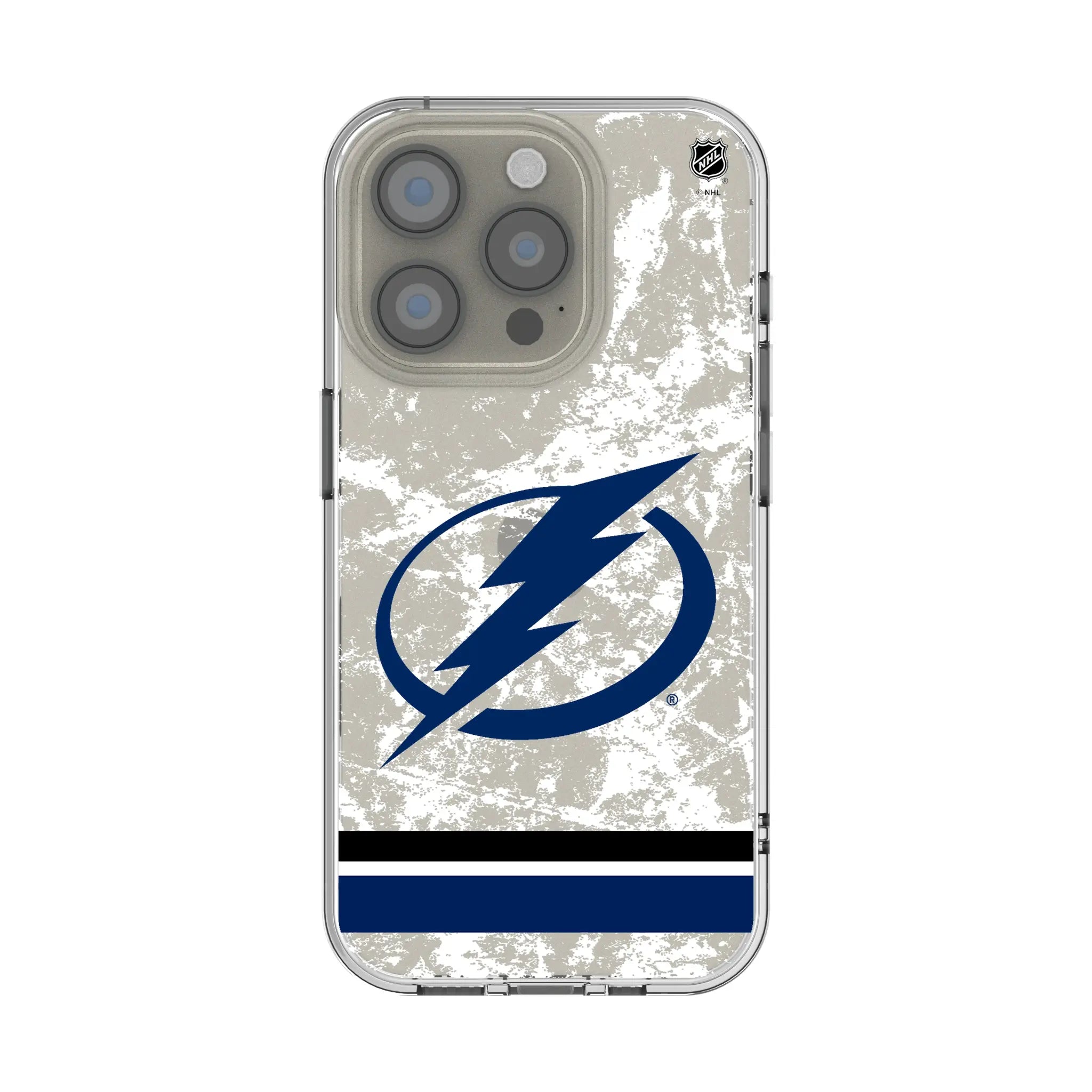 Tampa Bay Lightning Ice Stripe iPhone Clear Phone Case for Apple iPhone