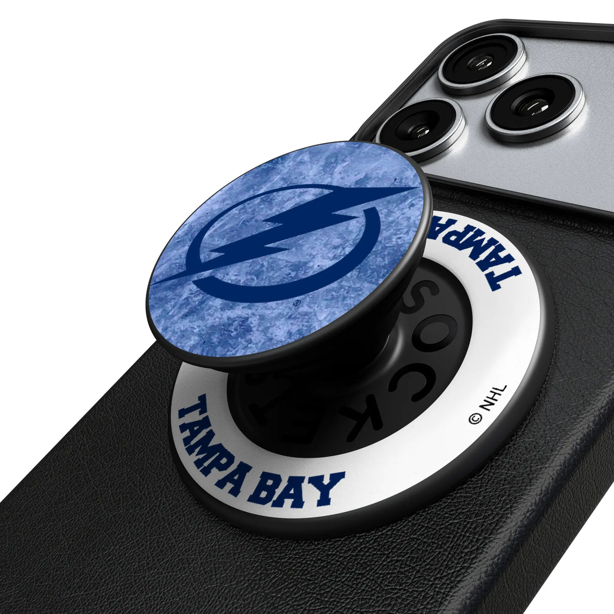 Tampa Bay Lightning Ice Wordmark Popsockets Round Magnetic