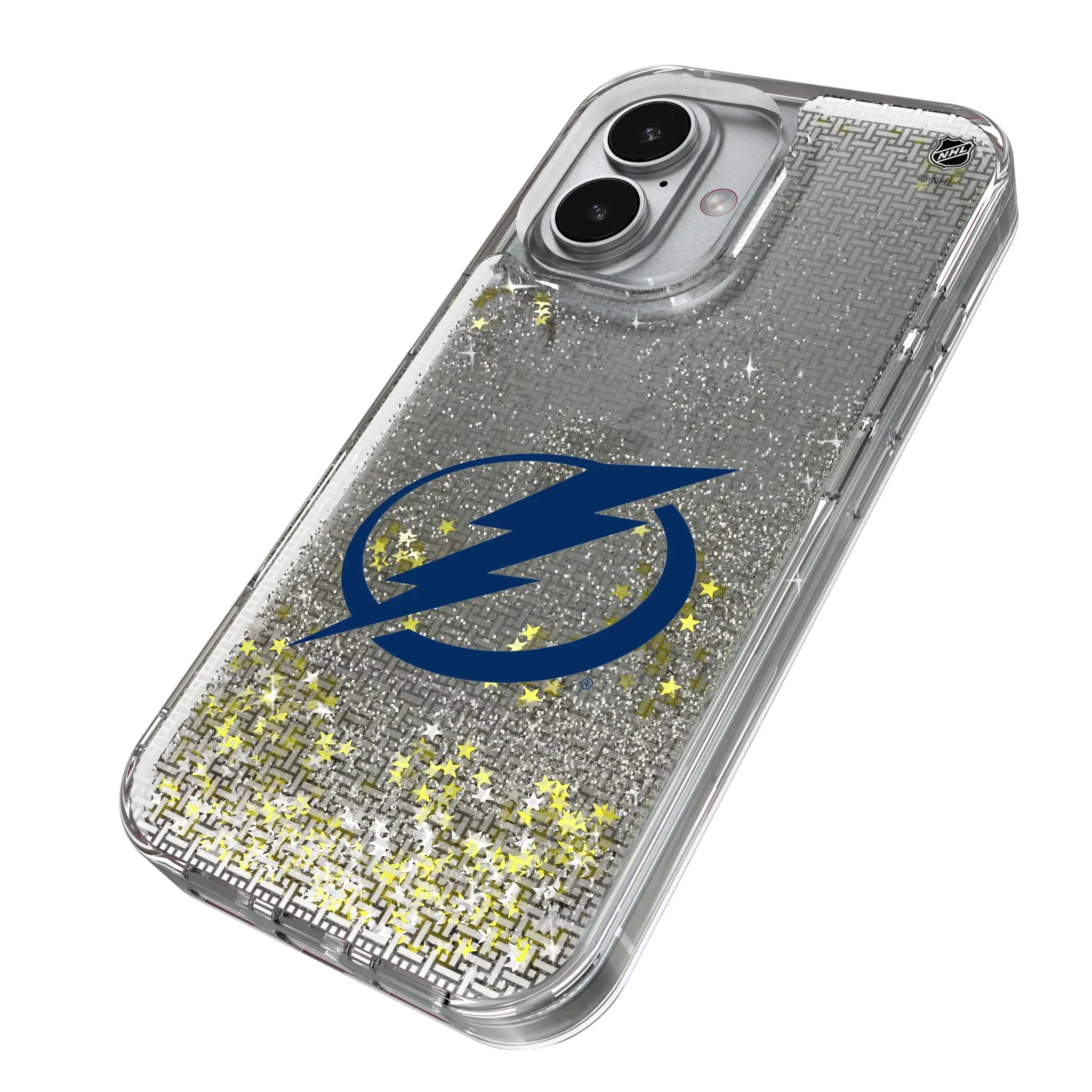 Tampa Bay Lightning Linen iPhone Glitter Phone Case for Apple iPhone - Isometric View