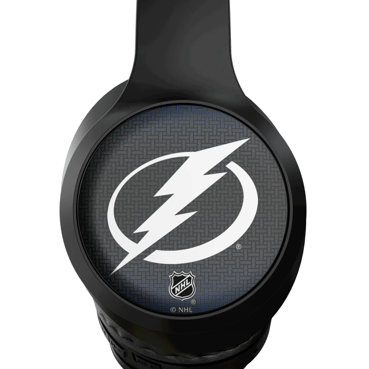Tampa Bay Lightning Linen Wireless Over-Ear Headphones With Case - Detail