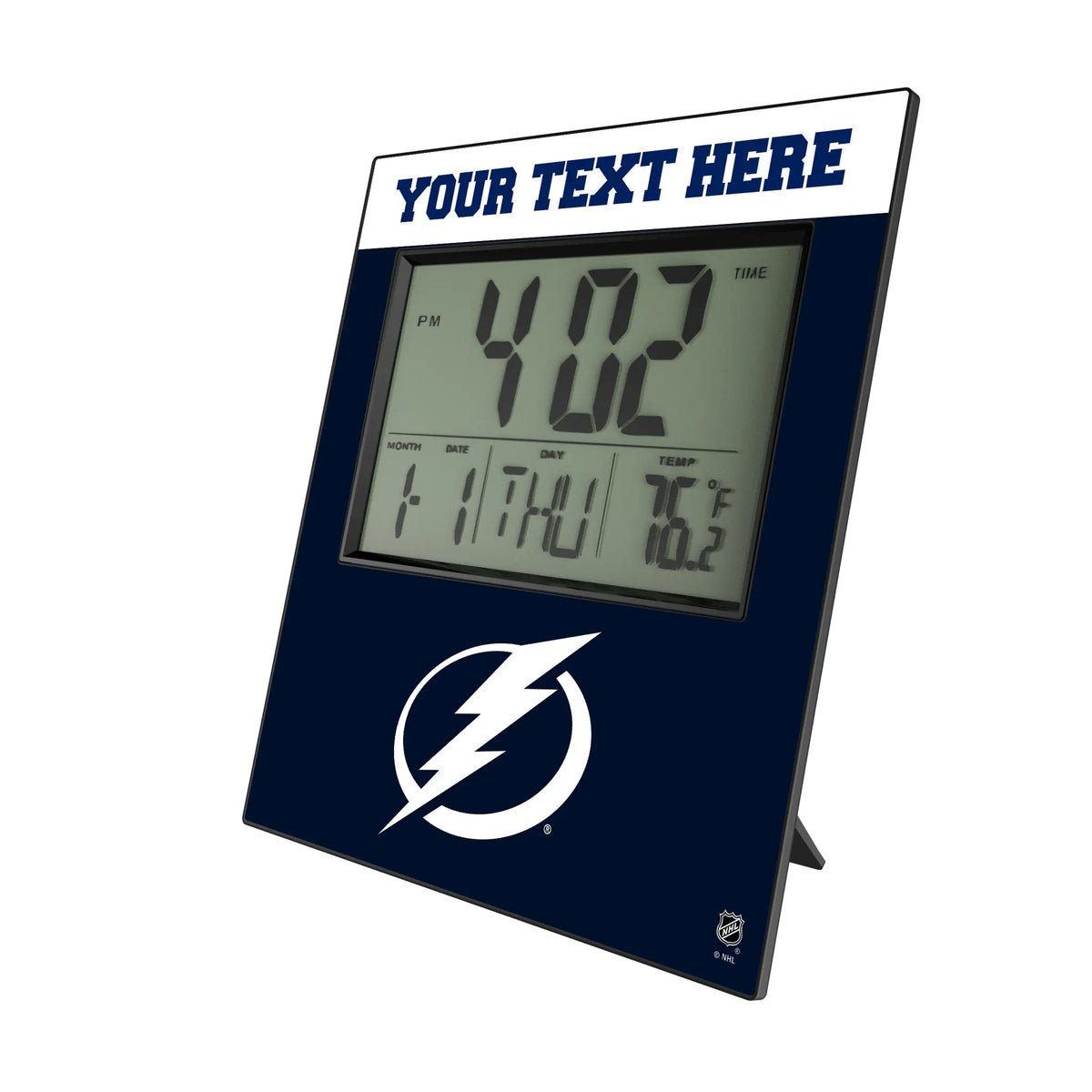 Tampa Bay Lightning Personalized Color Block Wall Clock