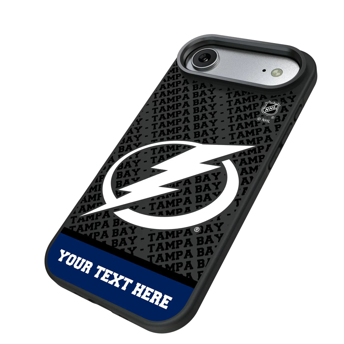 Tampa Bay Lightning Personalized EndZone Plus iPhone Bump Phone Case for Apple iPhone - Isometric View#Device_iPhone Air